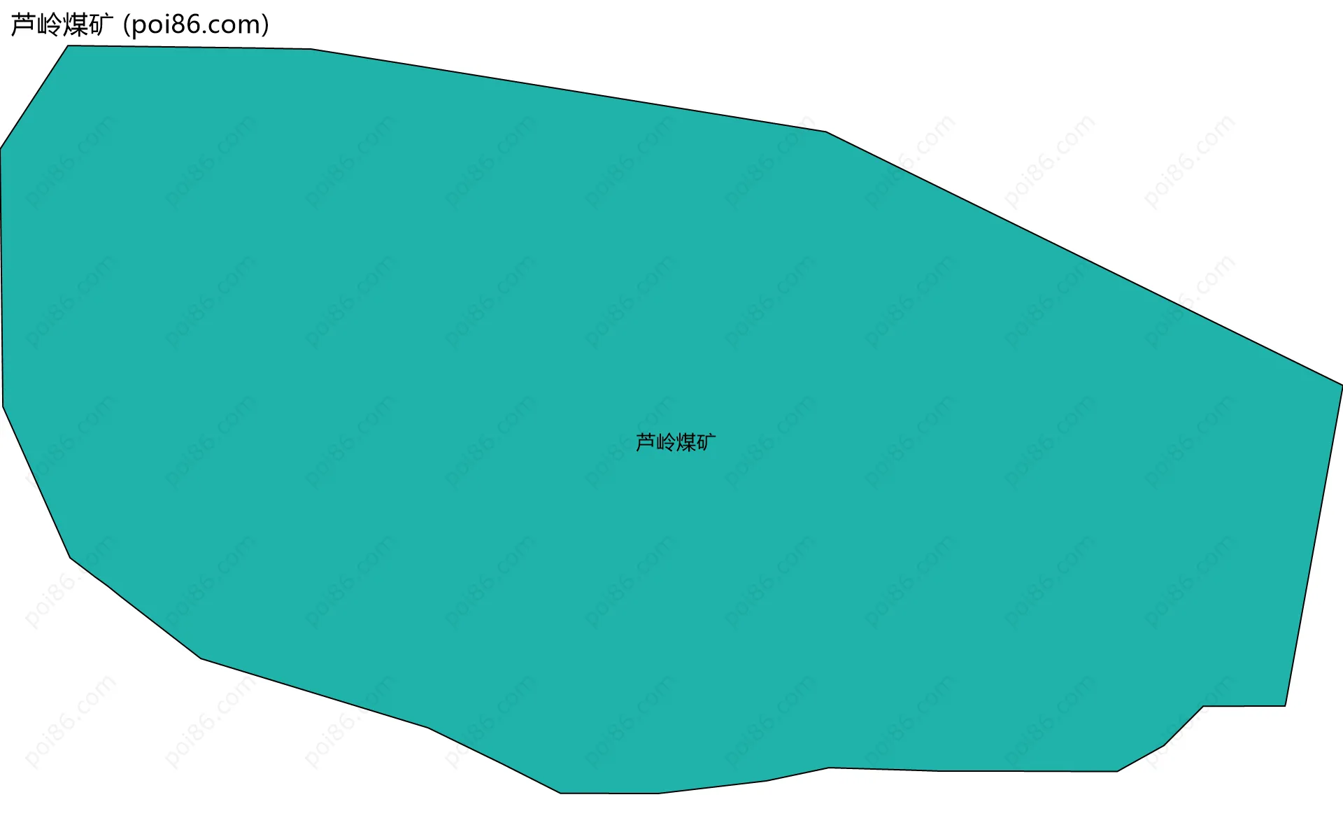 芦岭煤矿边界地图