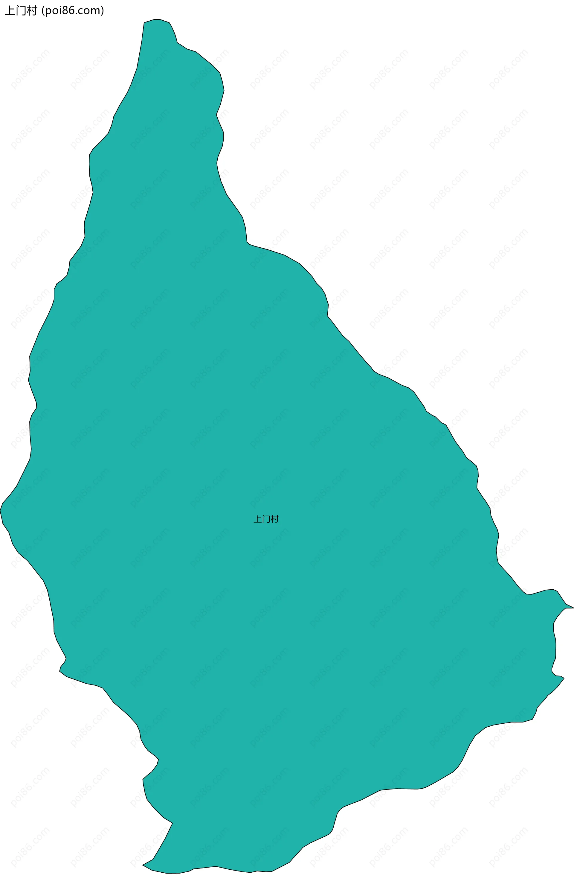 上门村边界地图