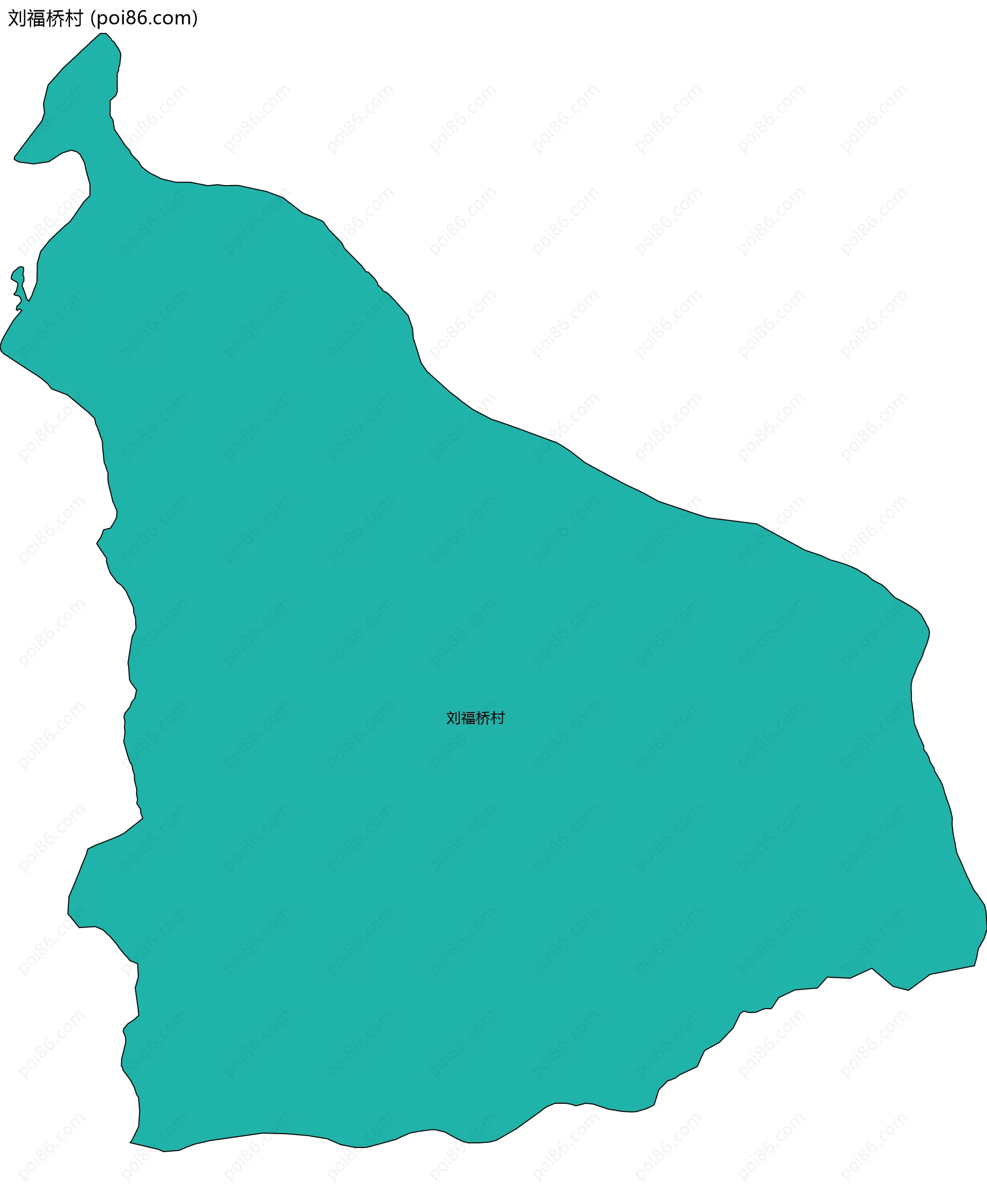 刘福桥村边界地图