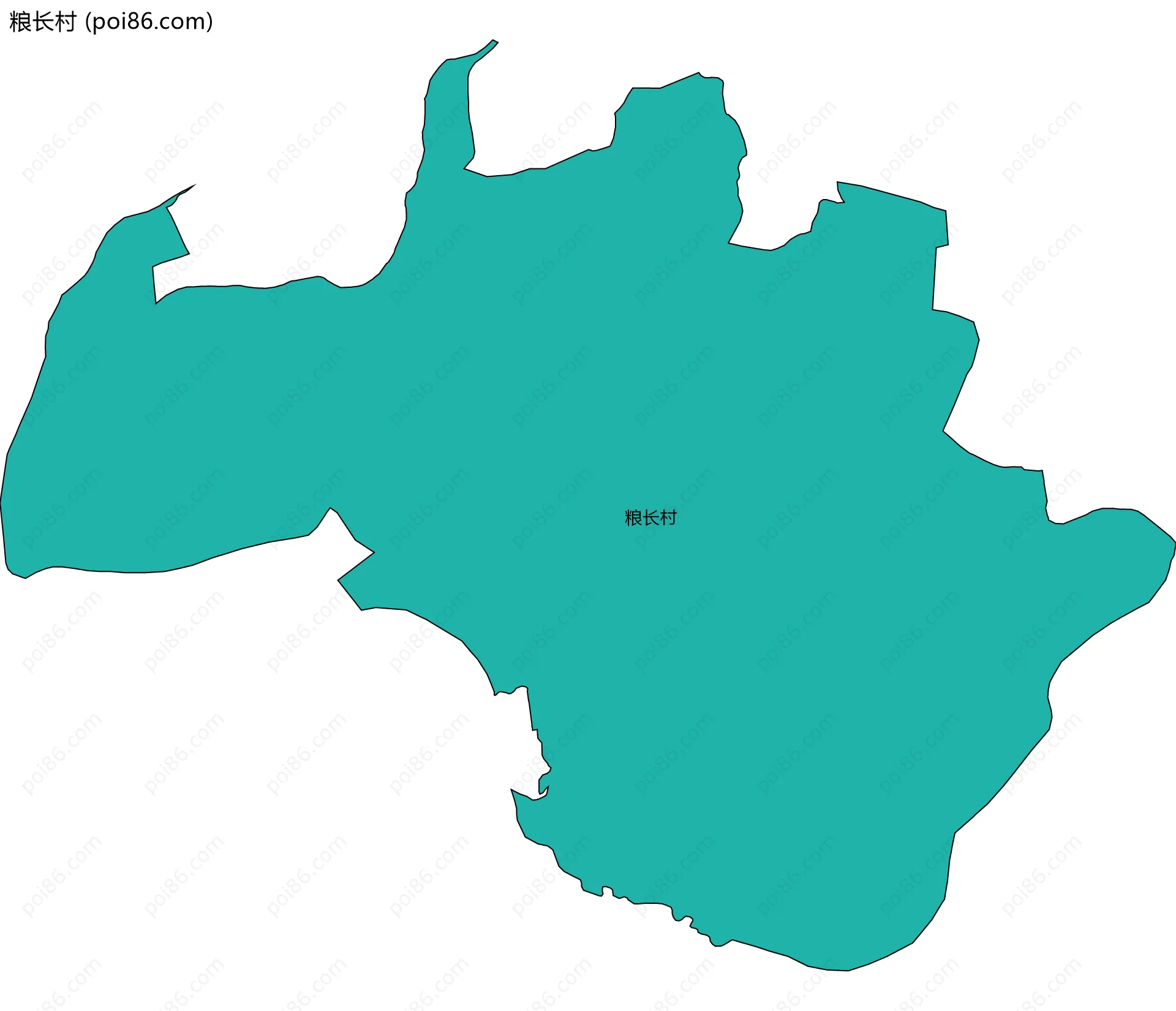 粮长村边界地图