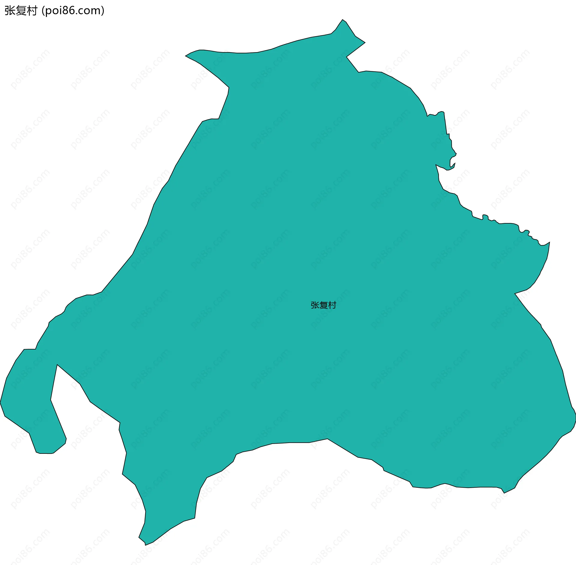 张复村边界地图