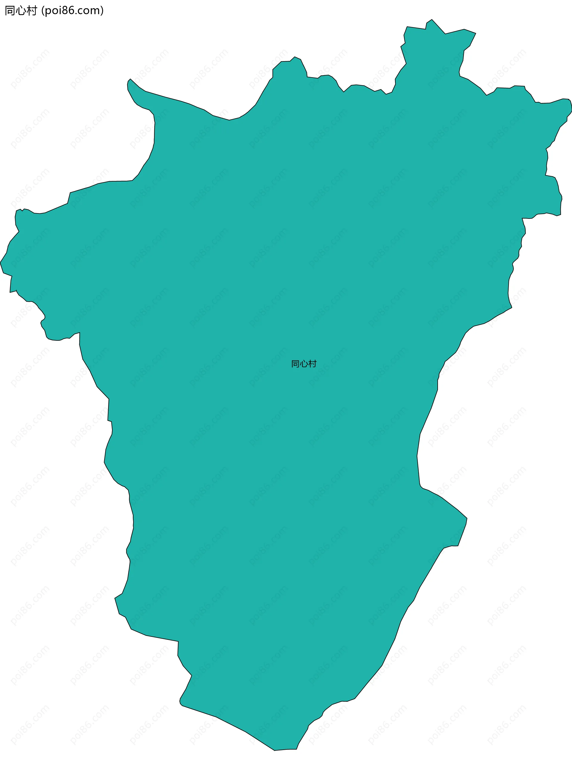 同心村边界地图