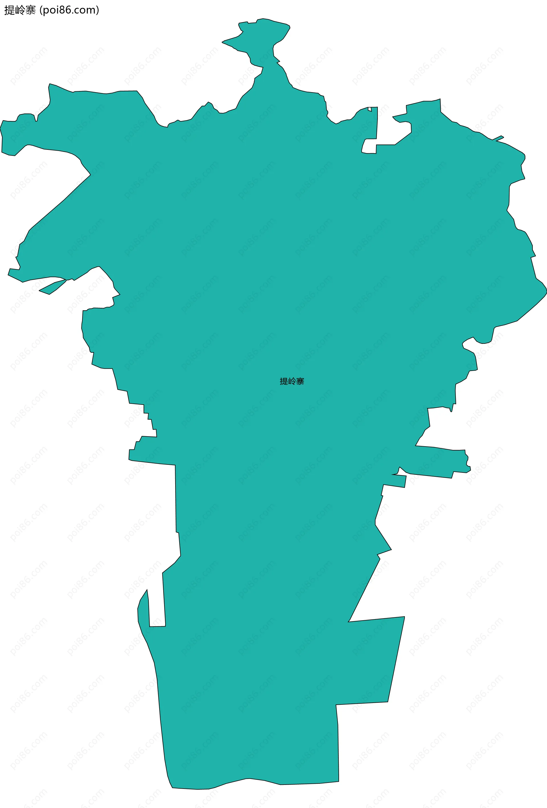 提岭寨边界地图