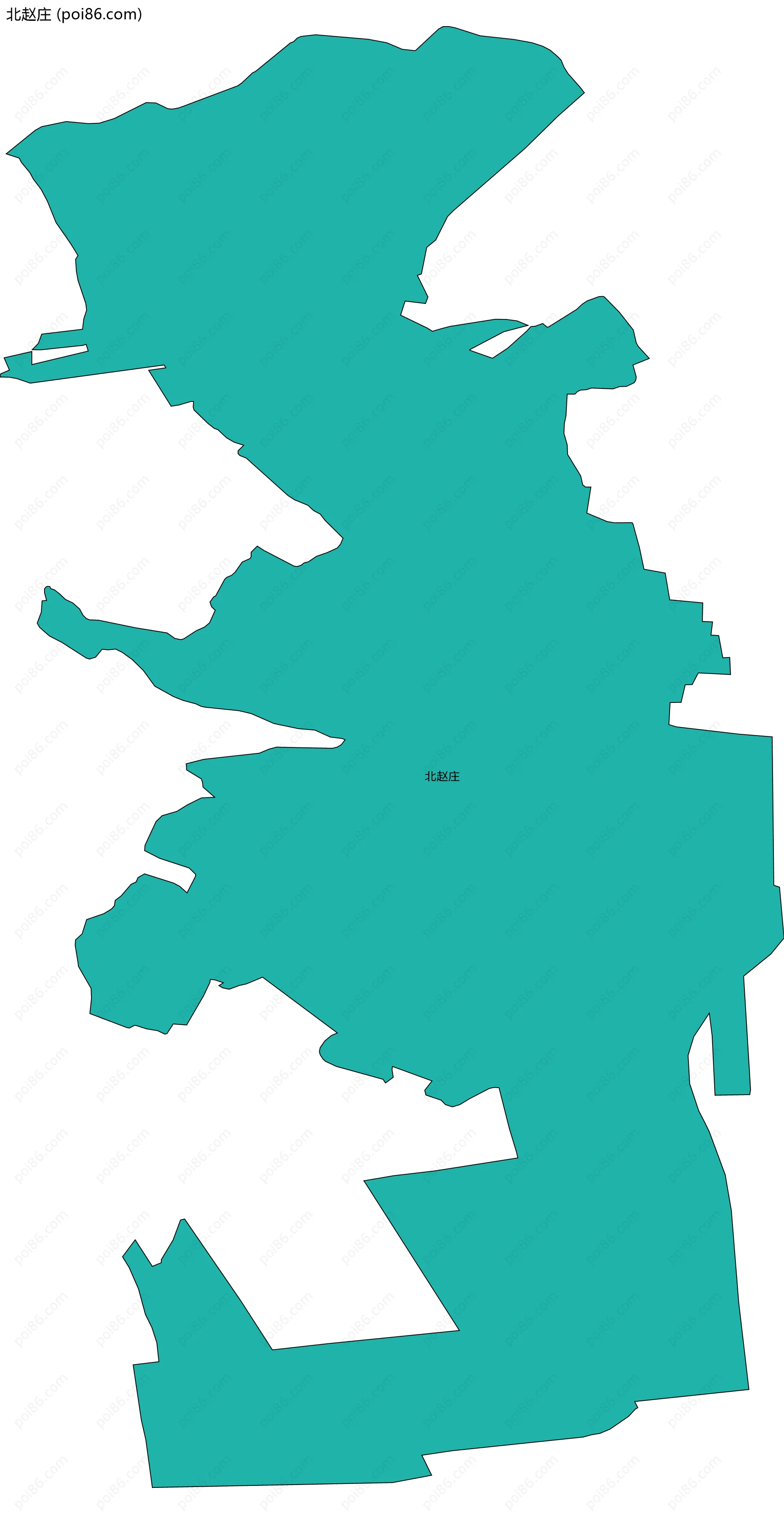 北赵庄边界地图