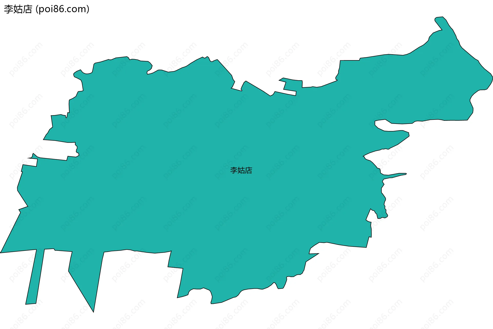 李姑店边界地图