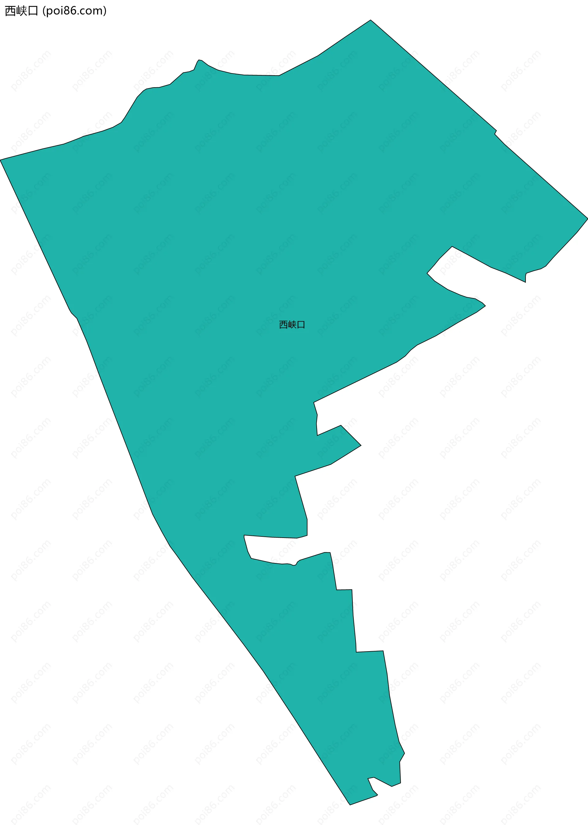 西峡口边界地图