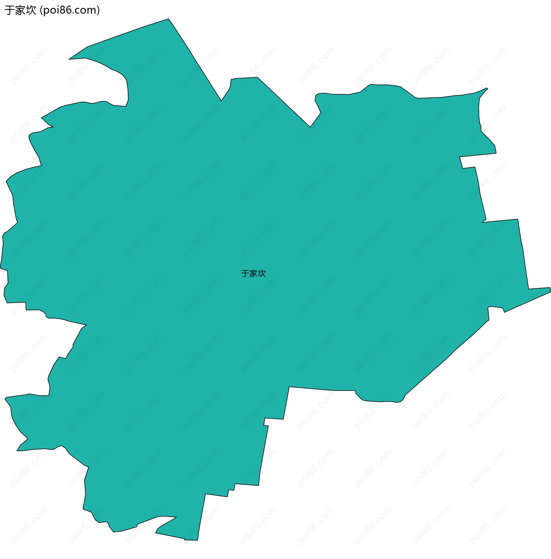 于家坎边界地图