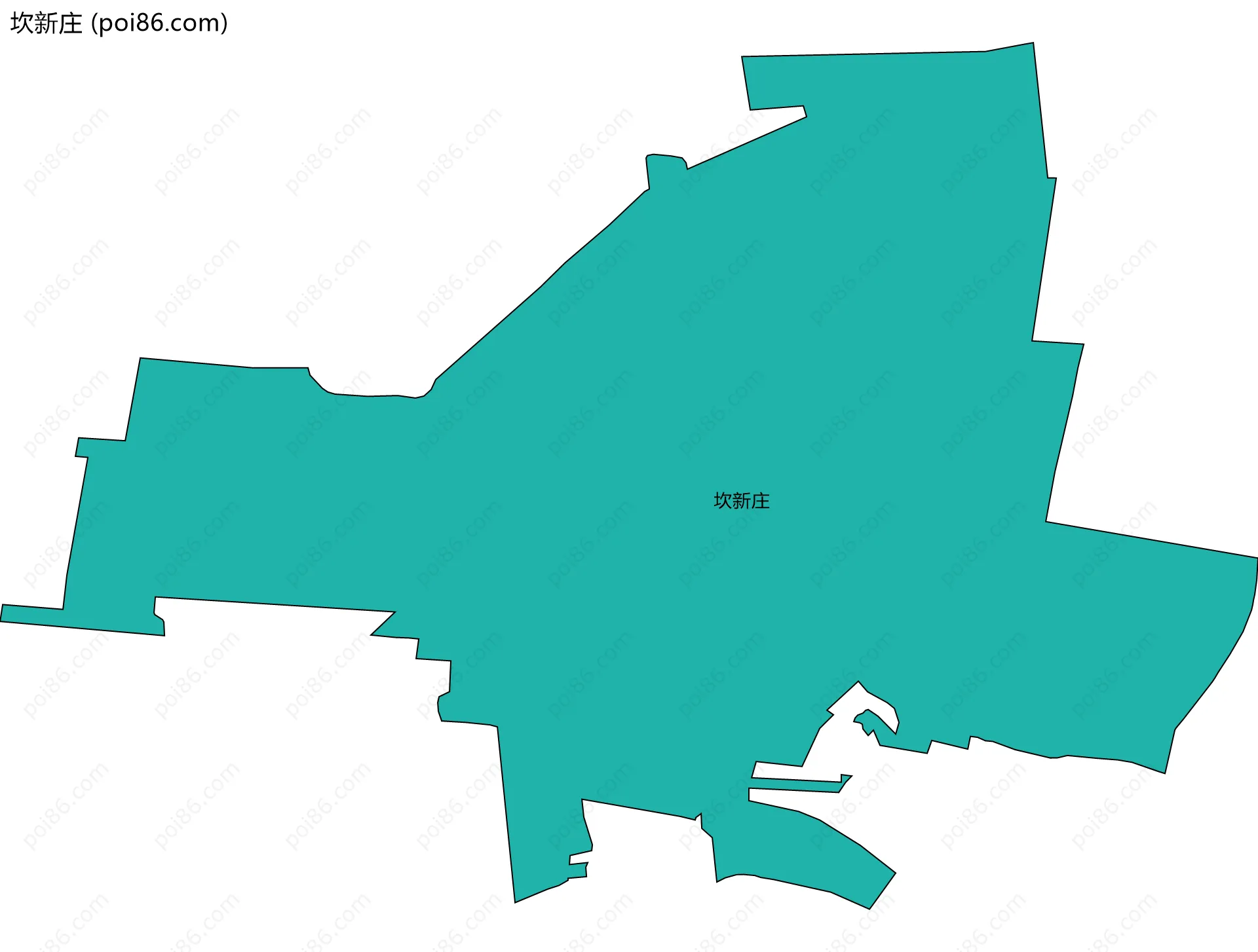 坎新庄边界地图