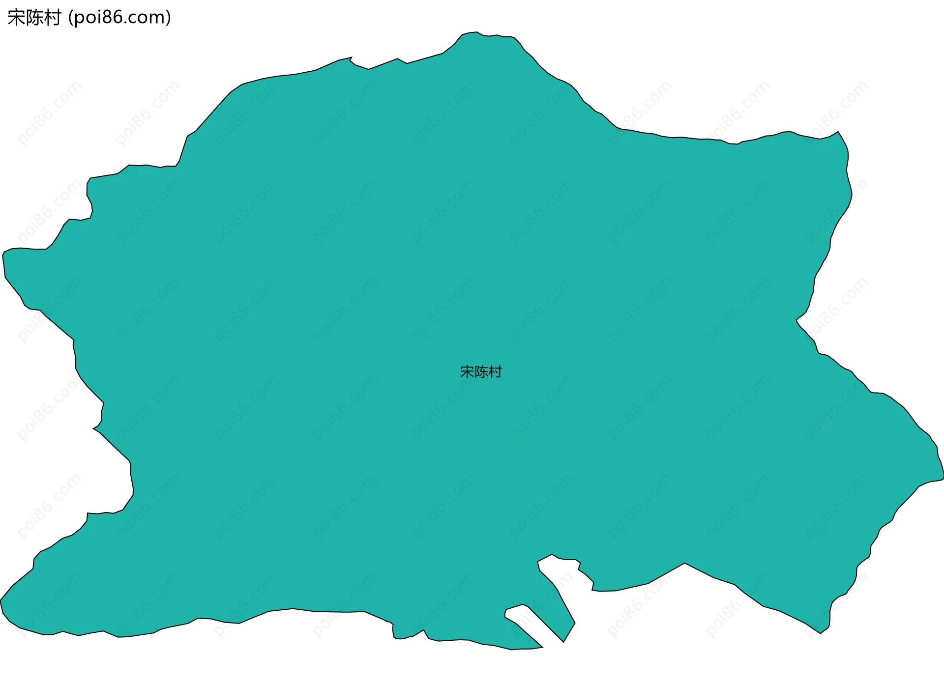 宋陈村边界地图