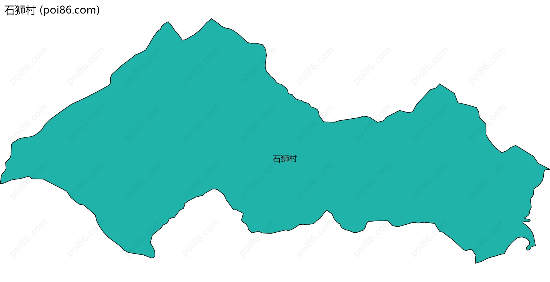 石狮村边界地图