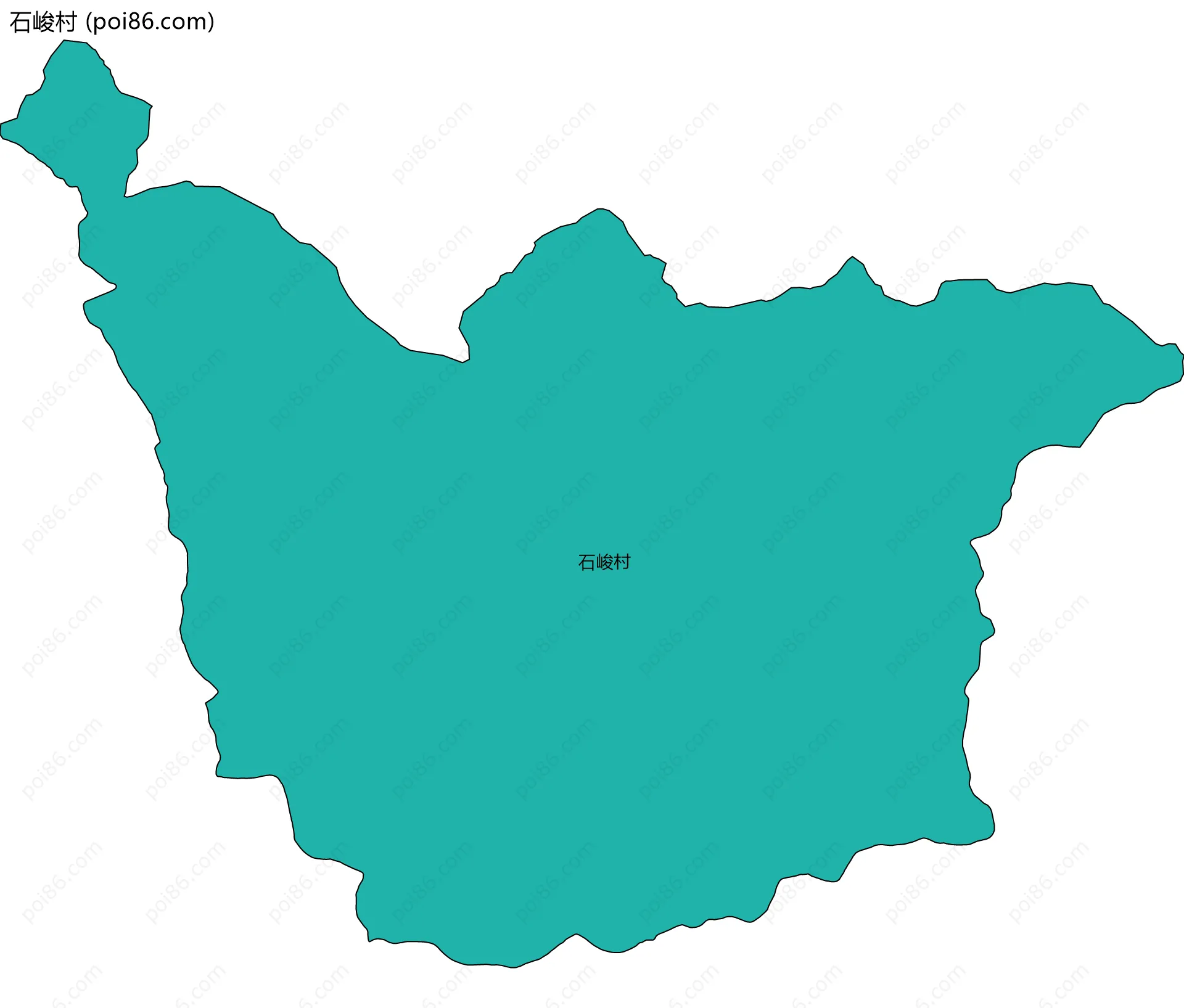 石峻村边界地图