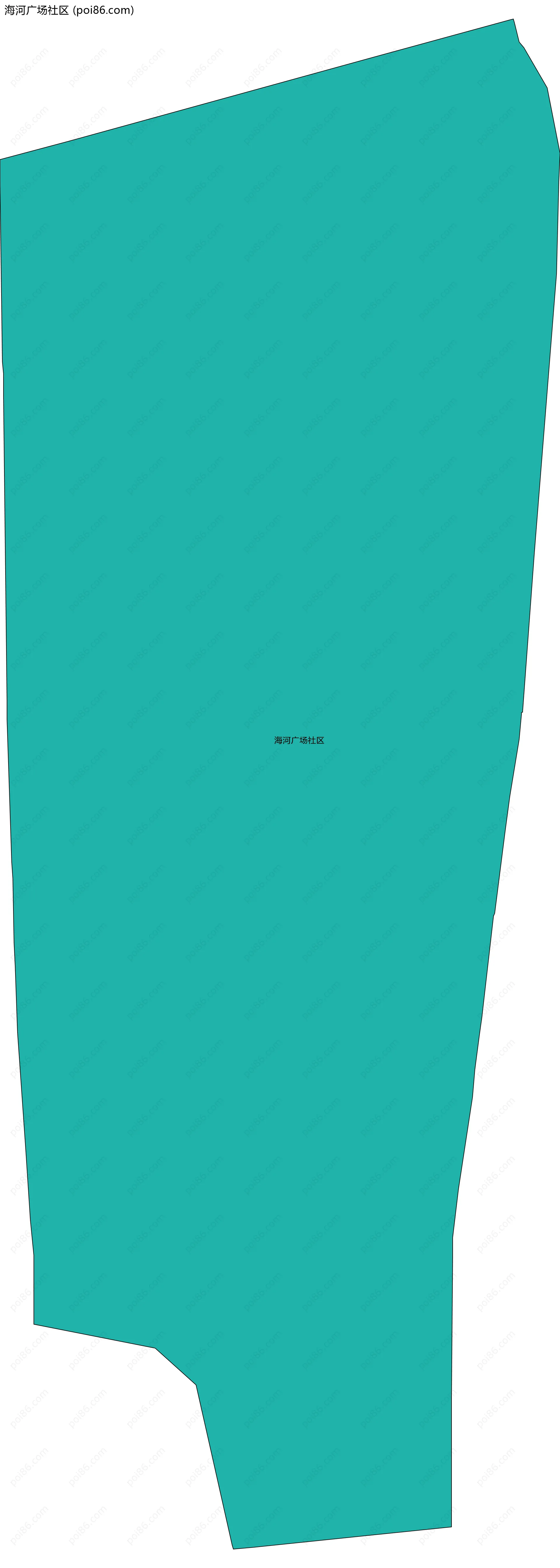 海河广场社区边界地图