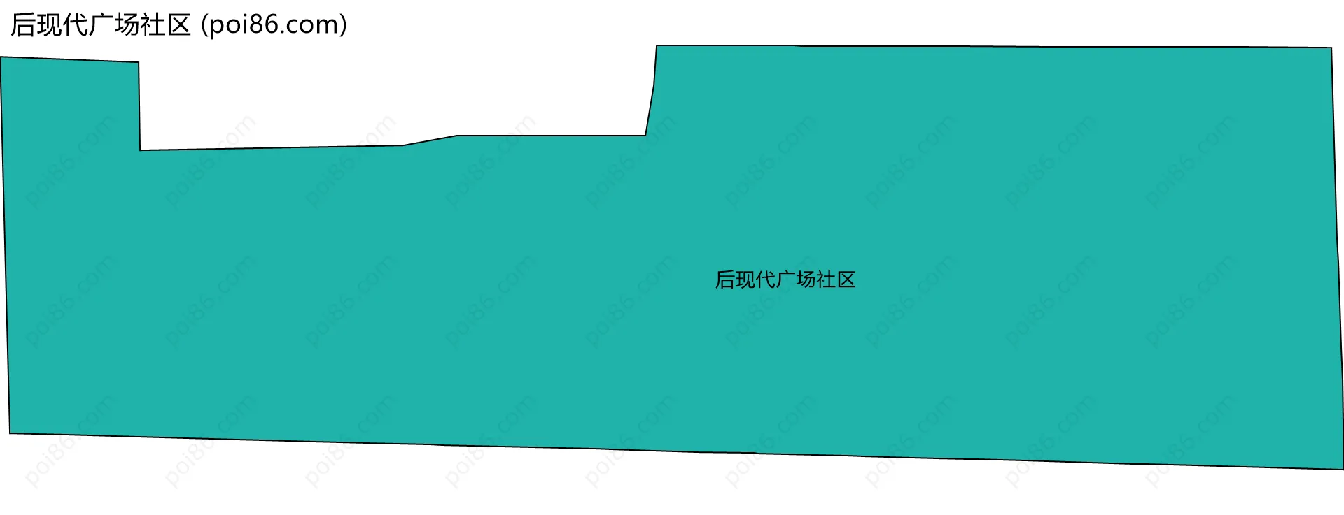 后现代广场社区边界地图