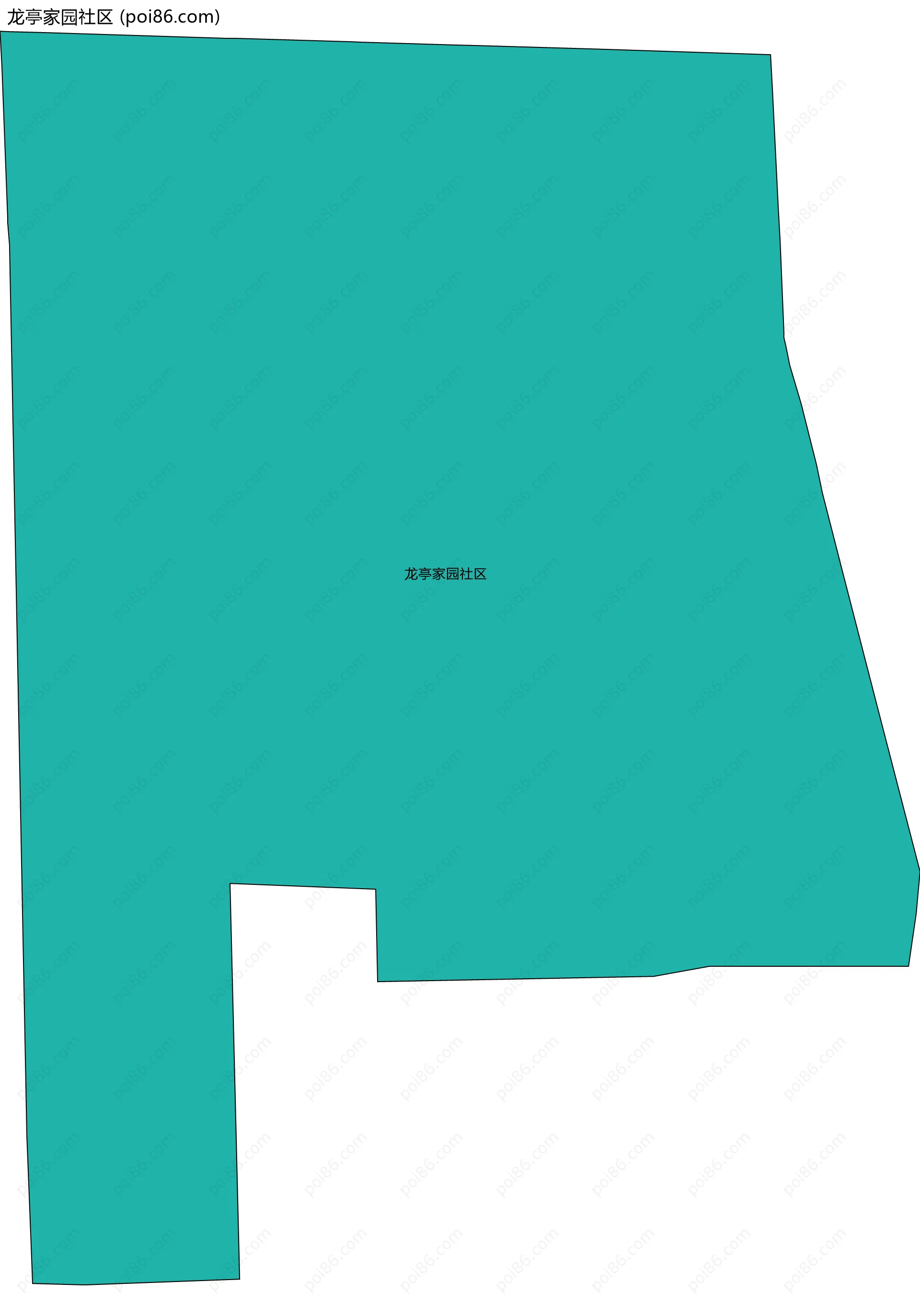 龙亭家园社区边界地图