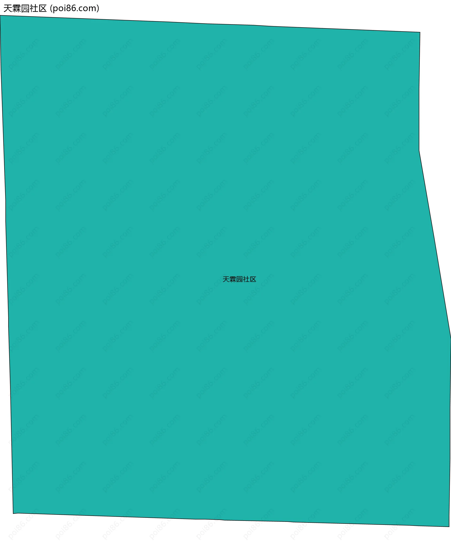 天霖园社区边界地图