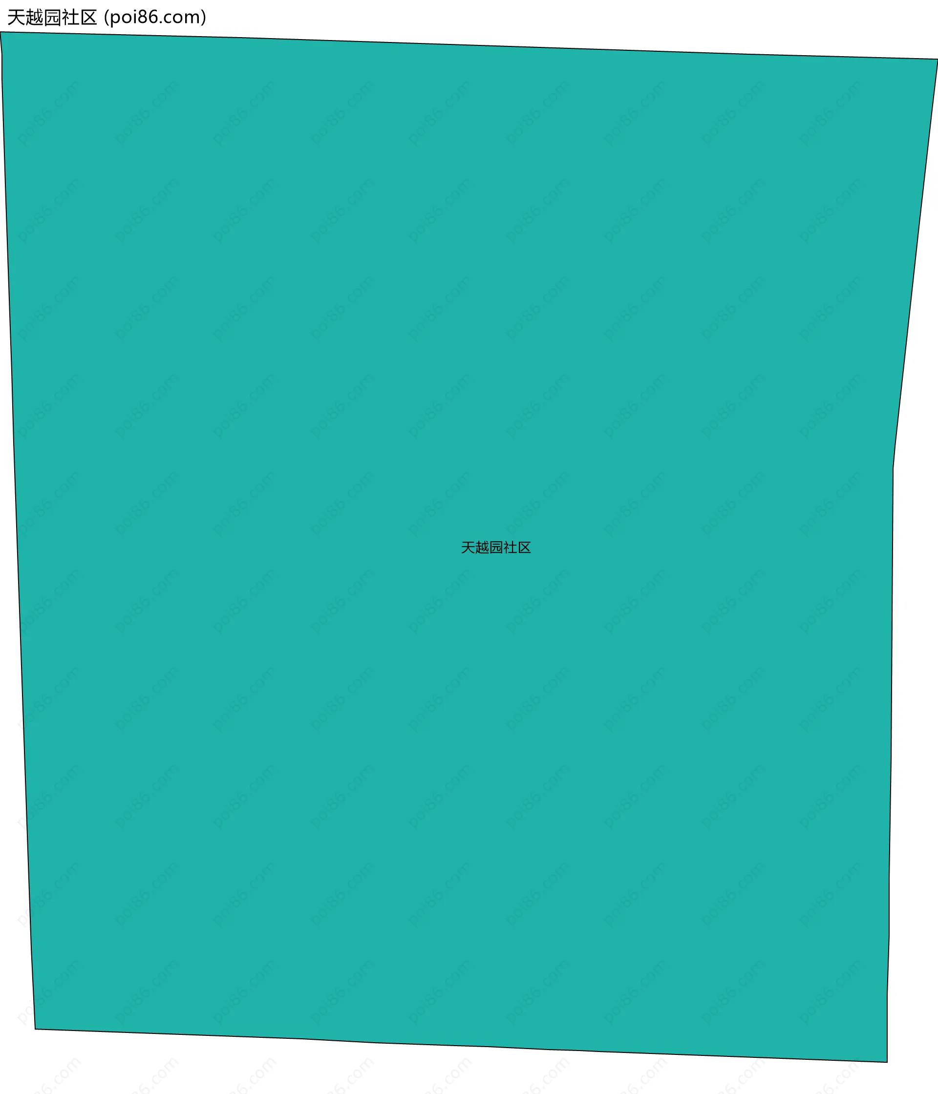 天越园社区边界地图