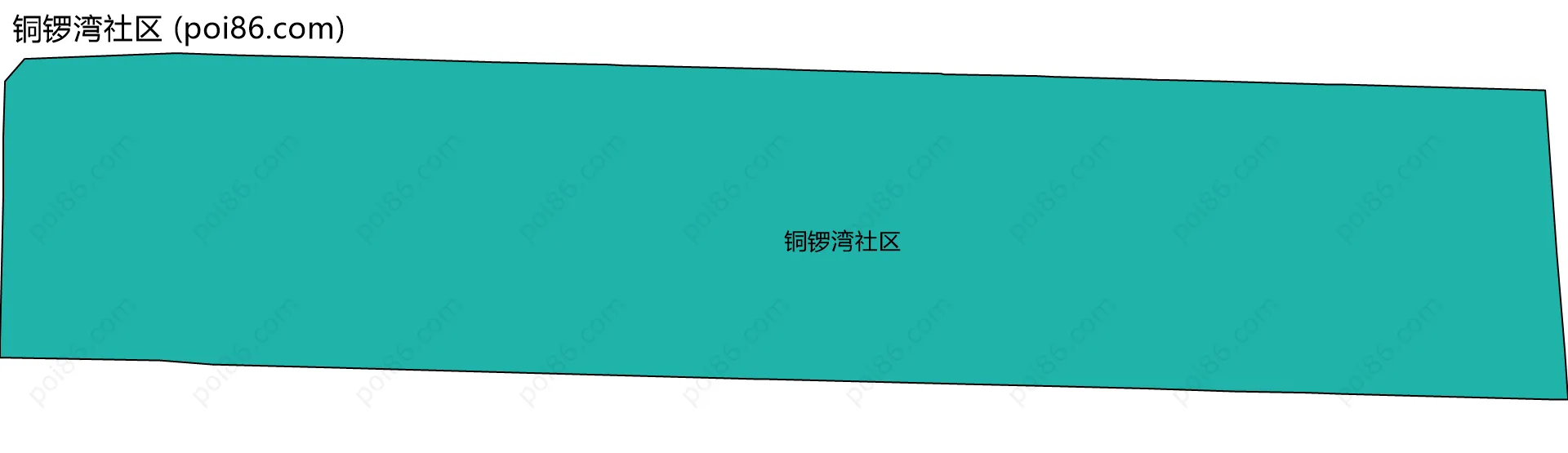 铜锣湾社区边界地图