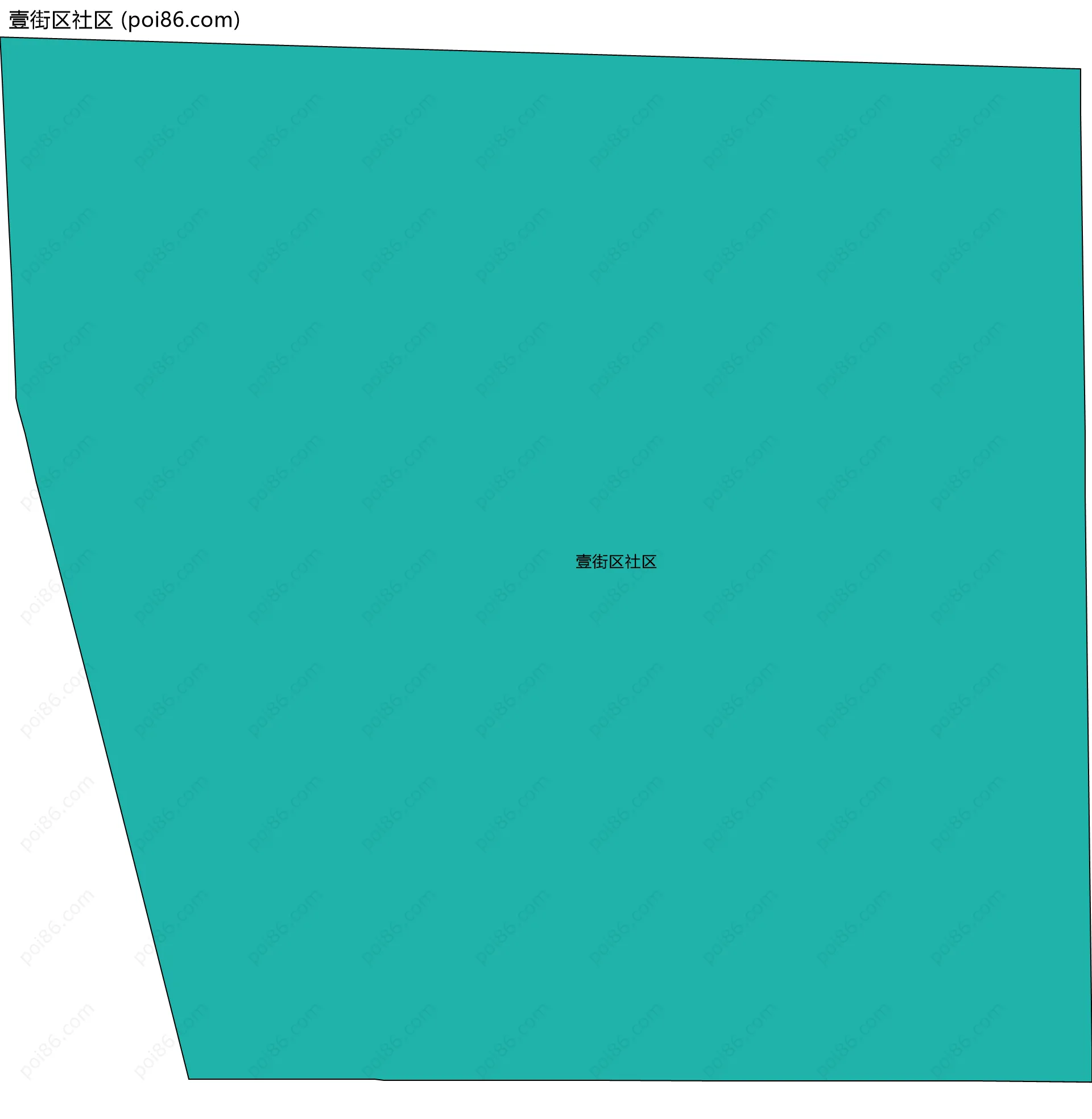 壹街区社区边界地图
