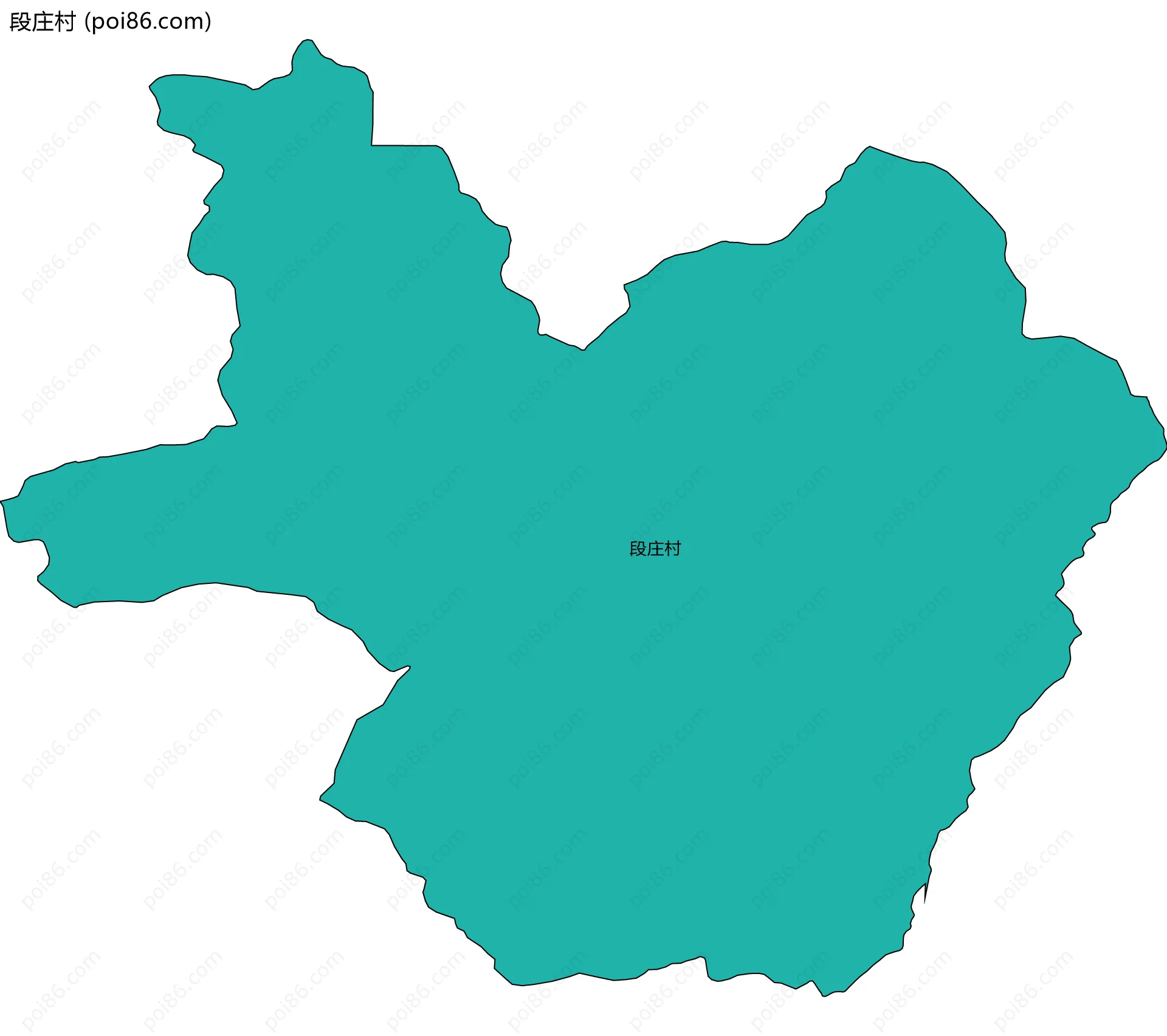 段庄村边界地图