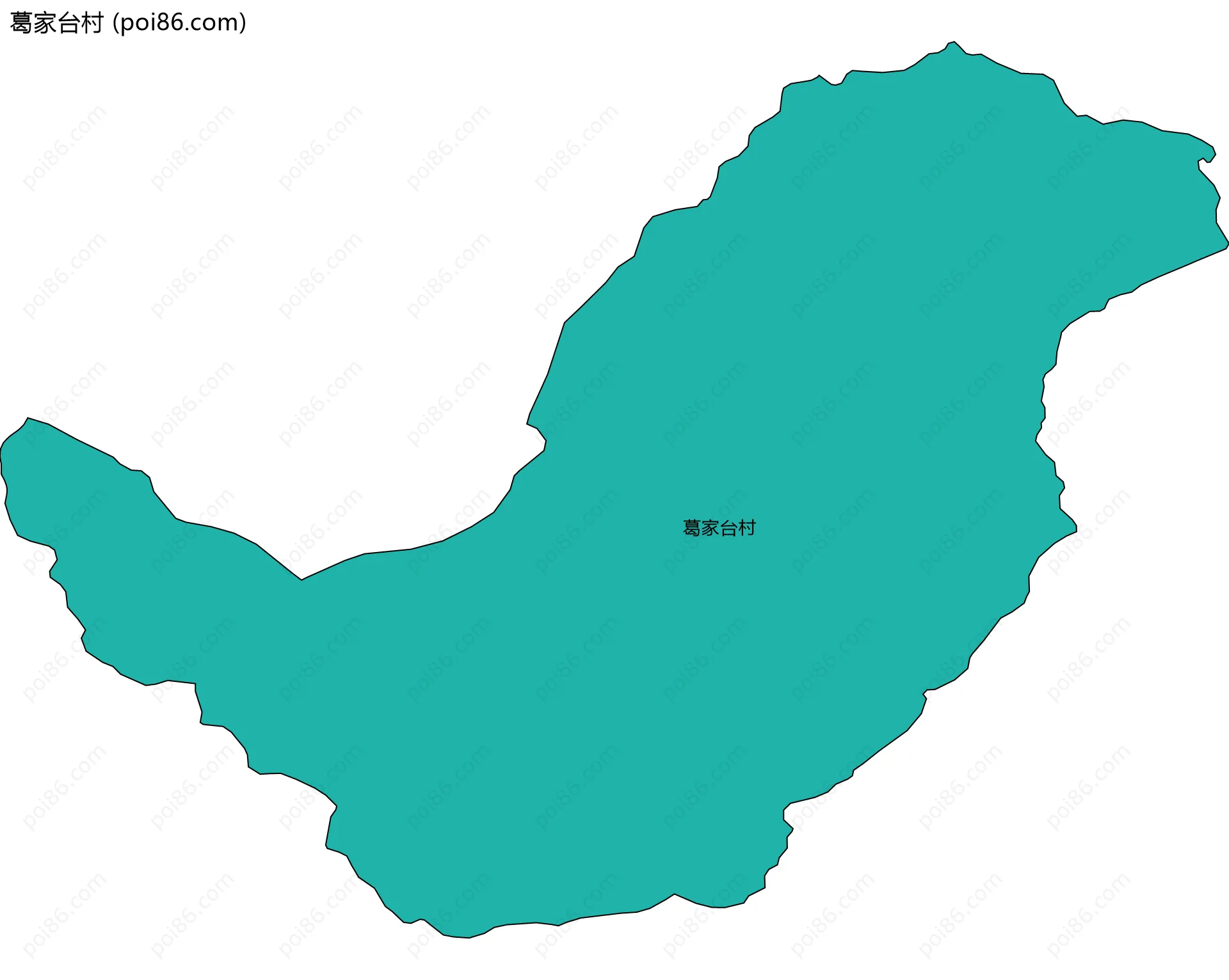 葛家台村边界地图