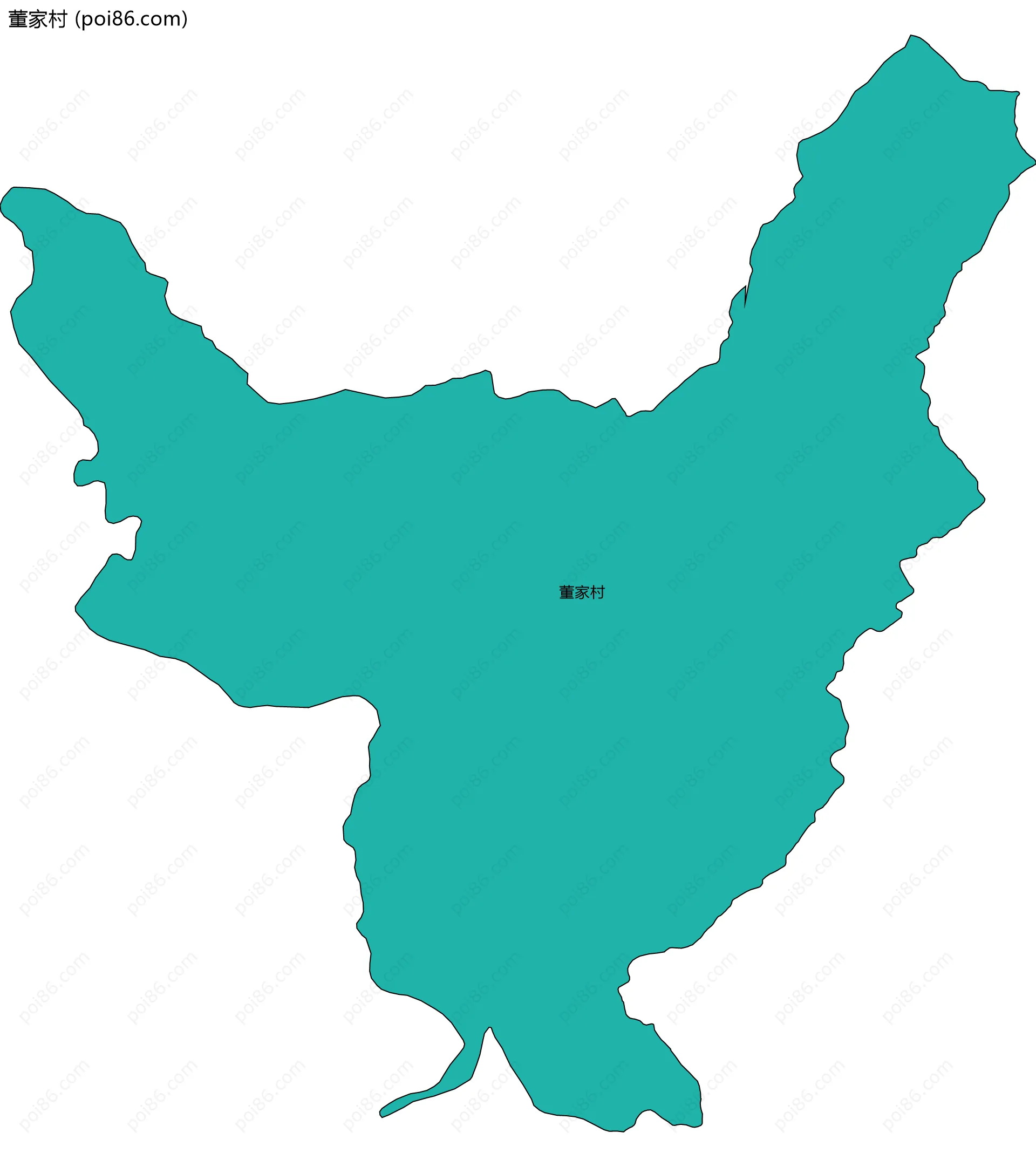 董家村边界地图