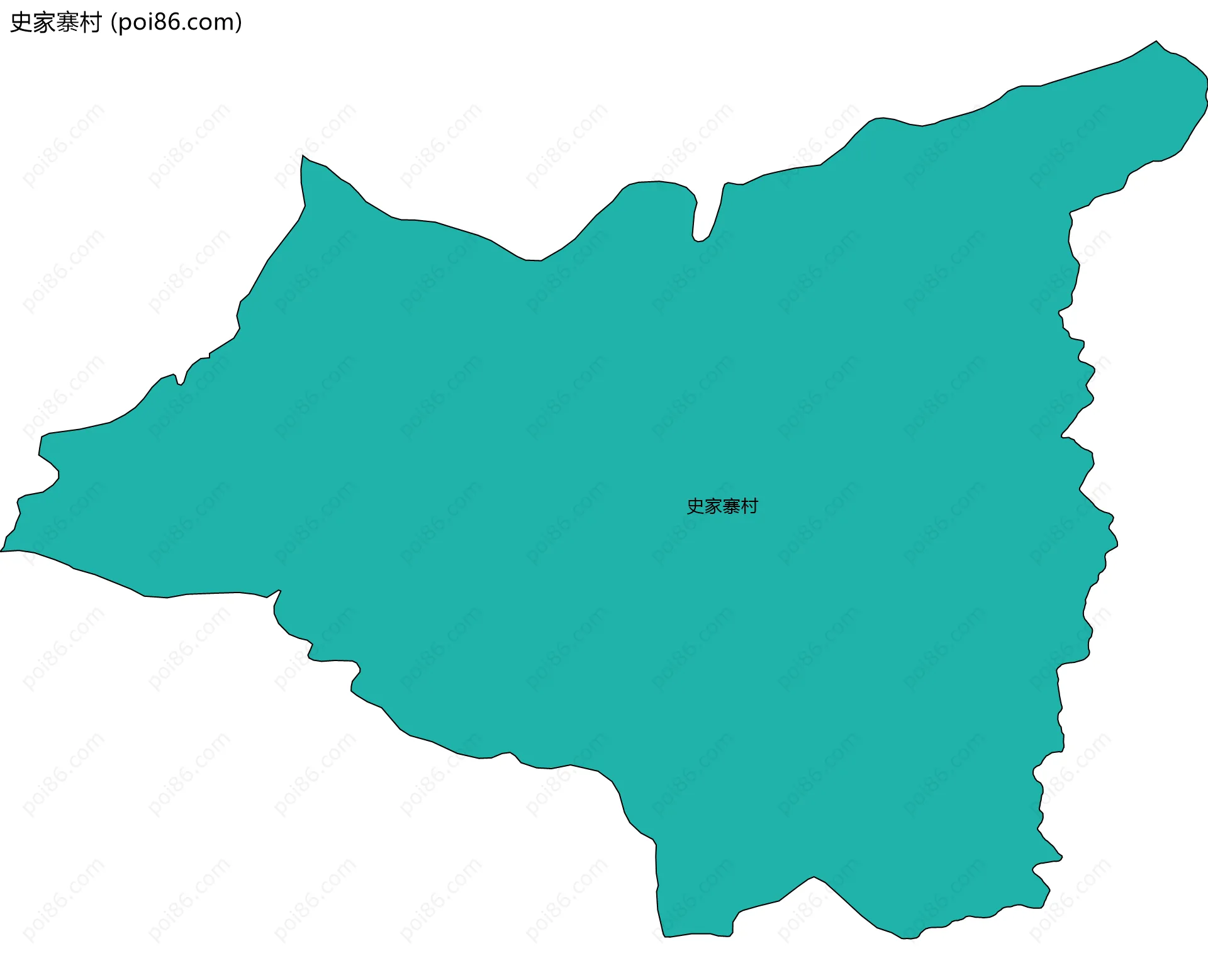 史家寨村边界地图