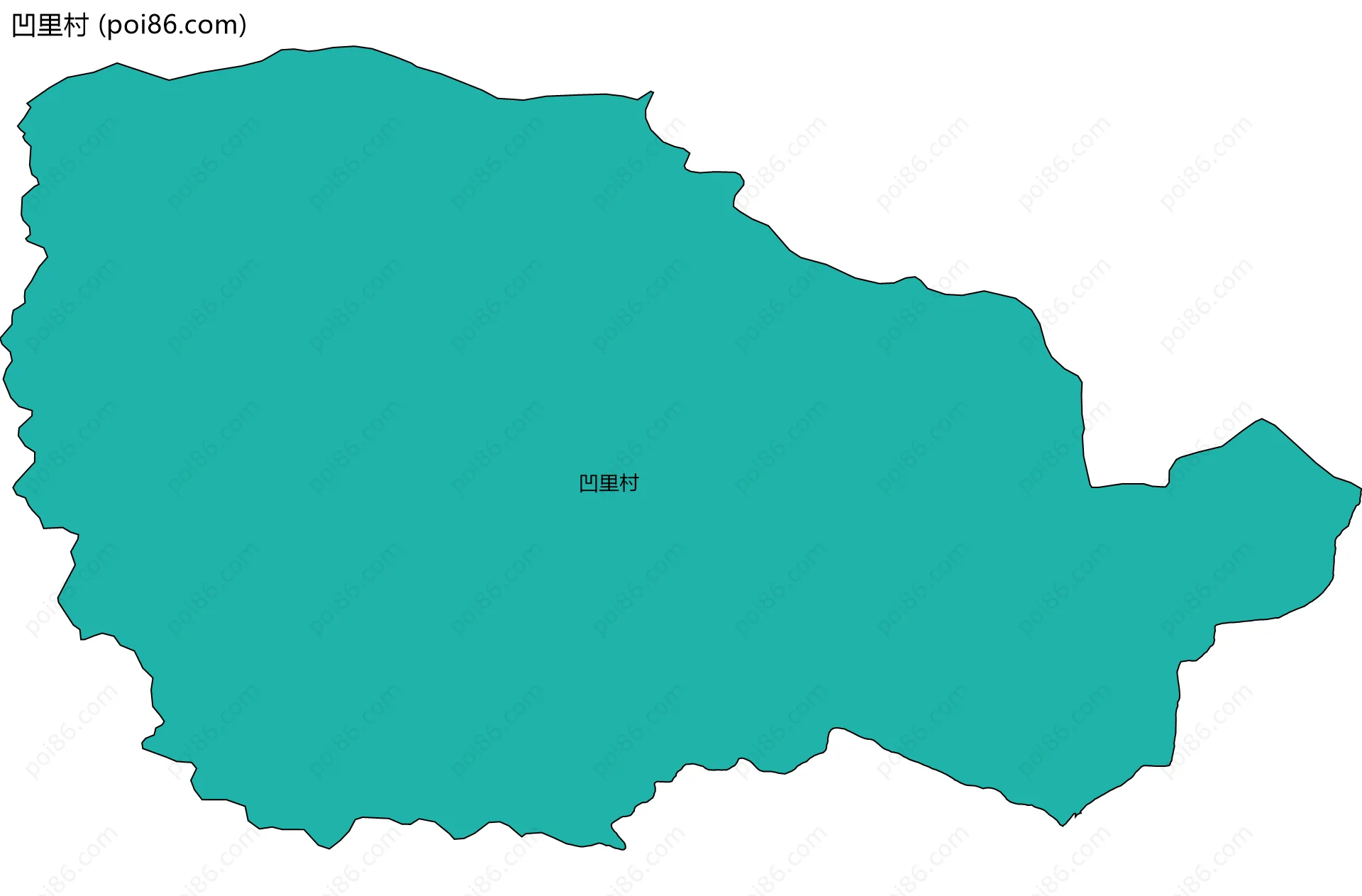 凹里村边界地图