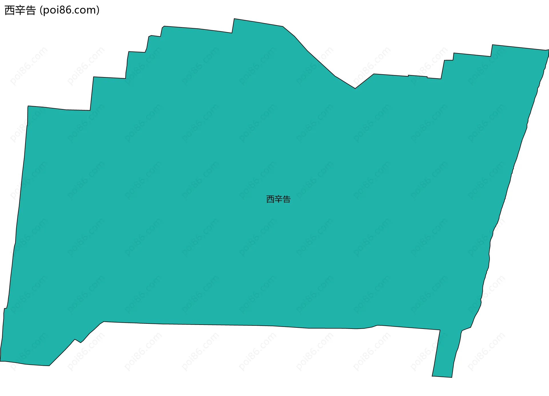 西辛告边界地图