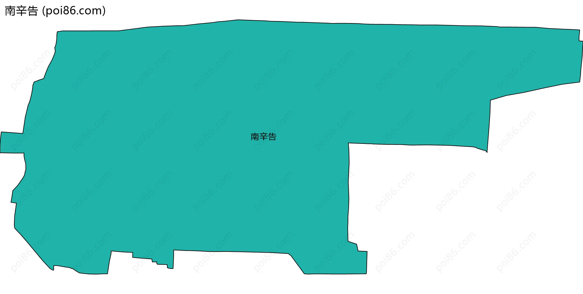 南辛告边界地图