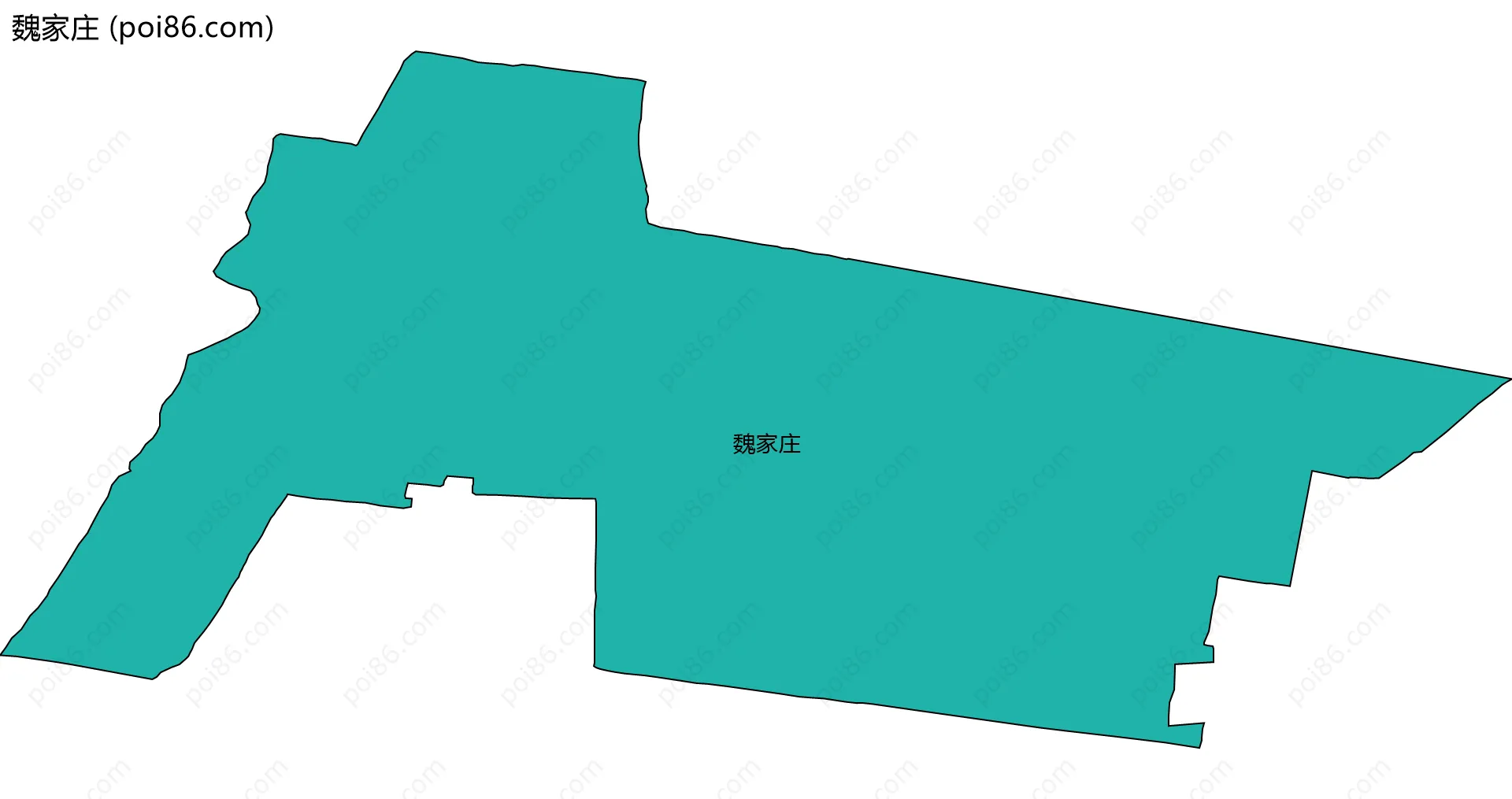 魏家庄边界地图