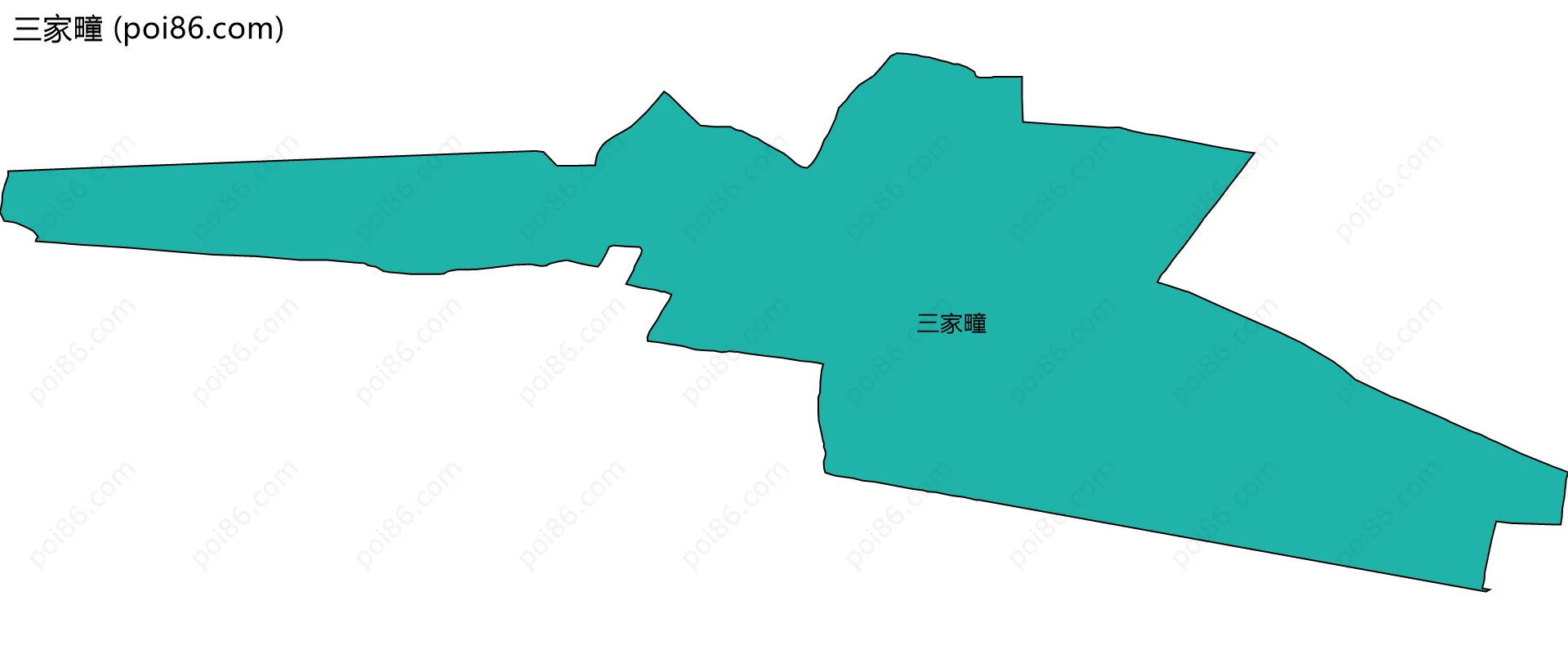 三家疃边界地图