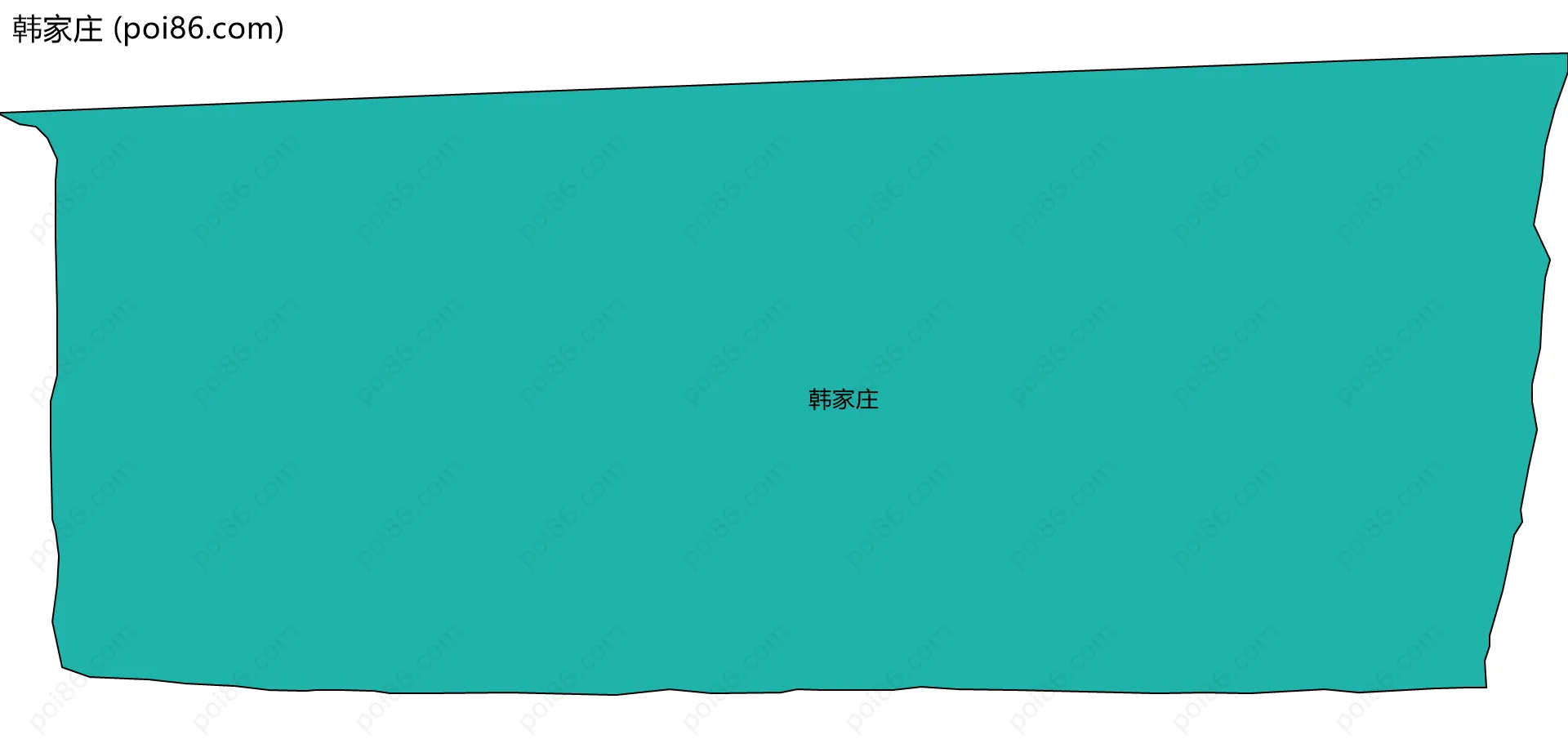韩家庄边界地图