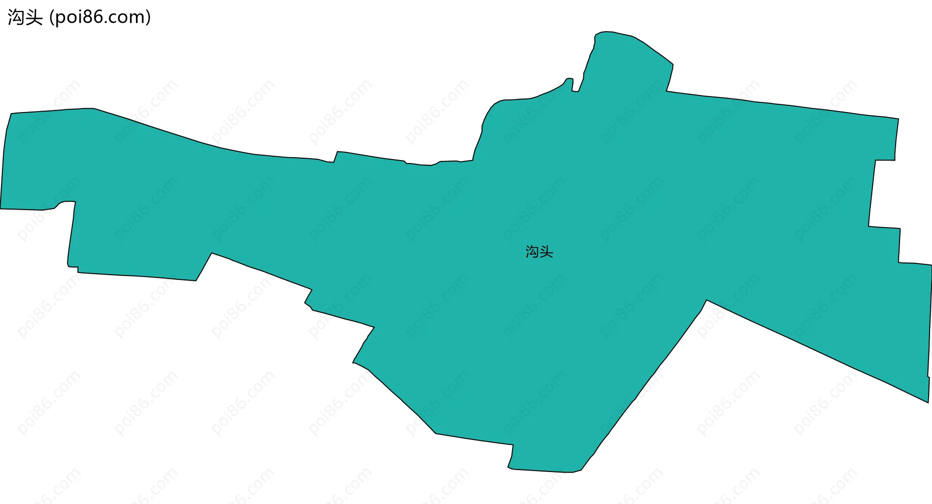 沟头边界地图