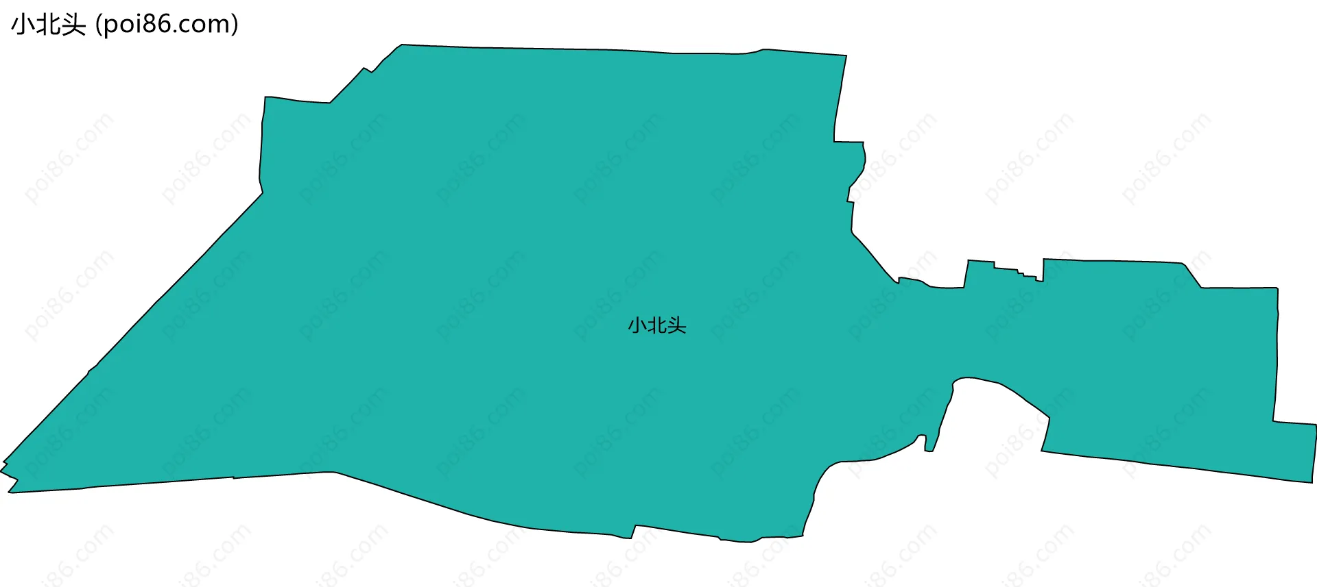 小北头边界地图