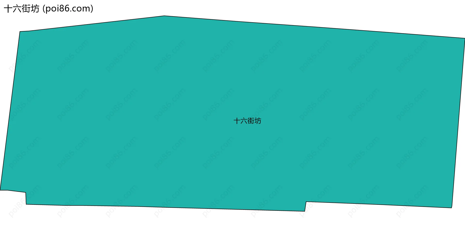 十六街坊边界地图