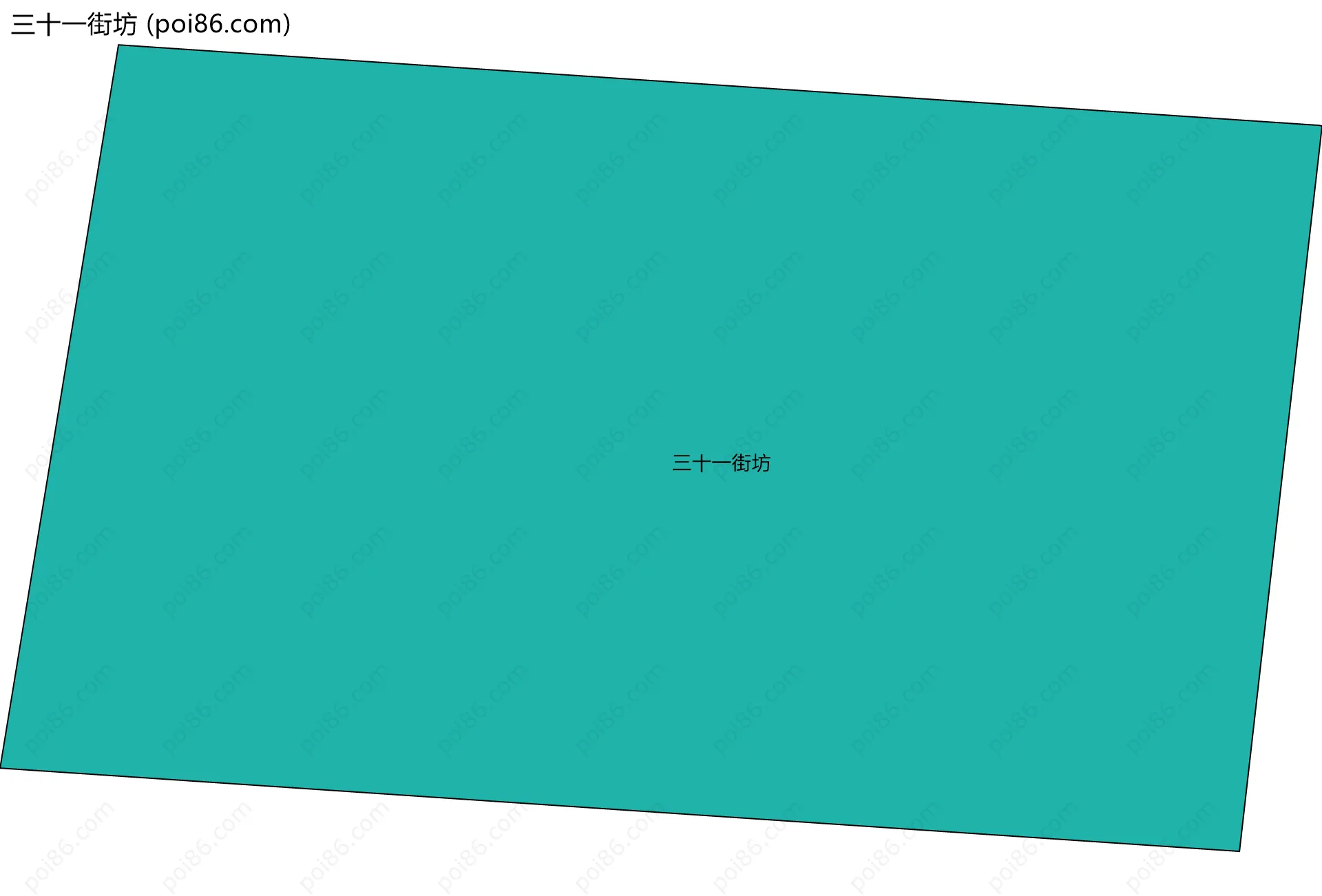 三十一街坊边界地图