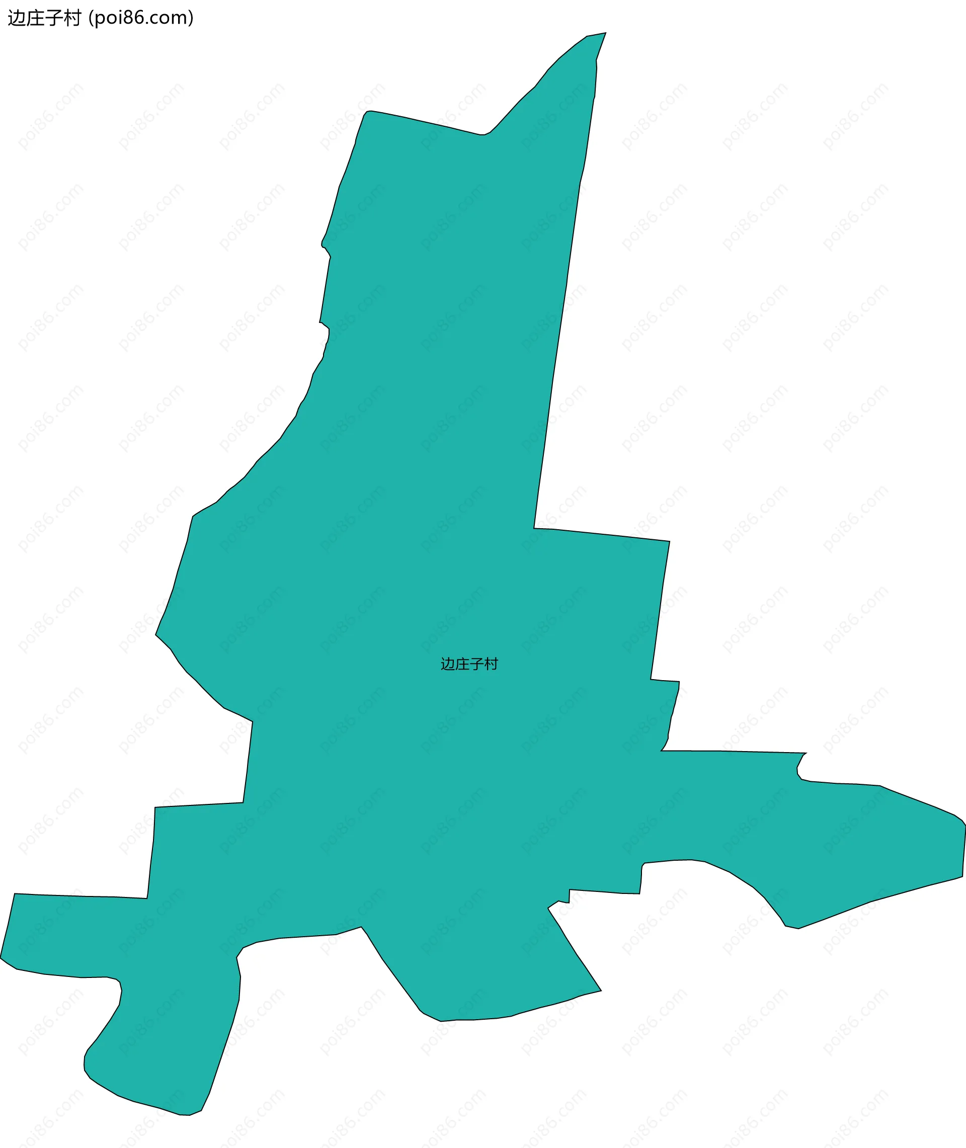 边庄子村边界地图