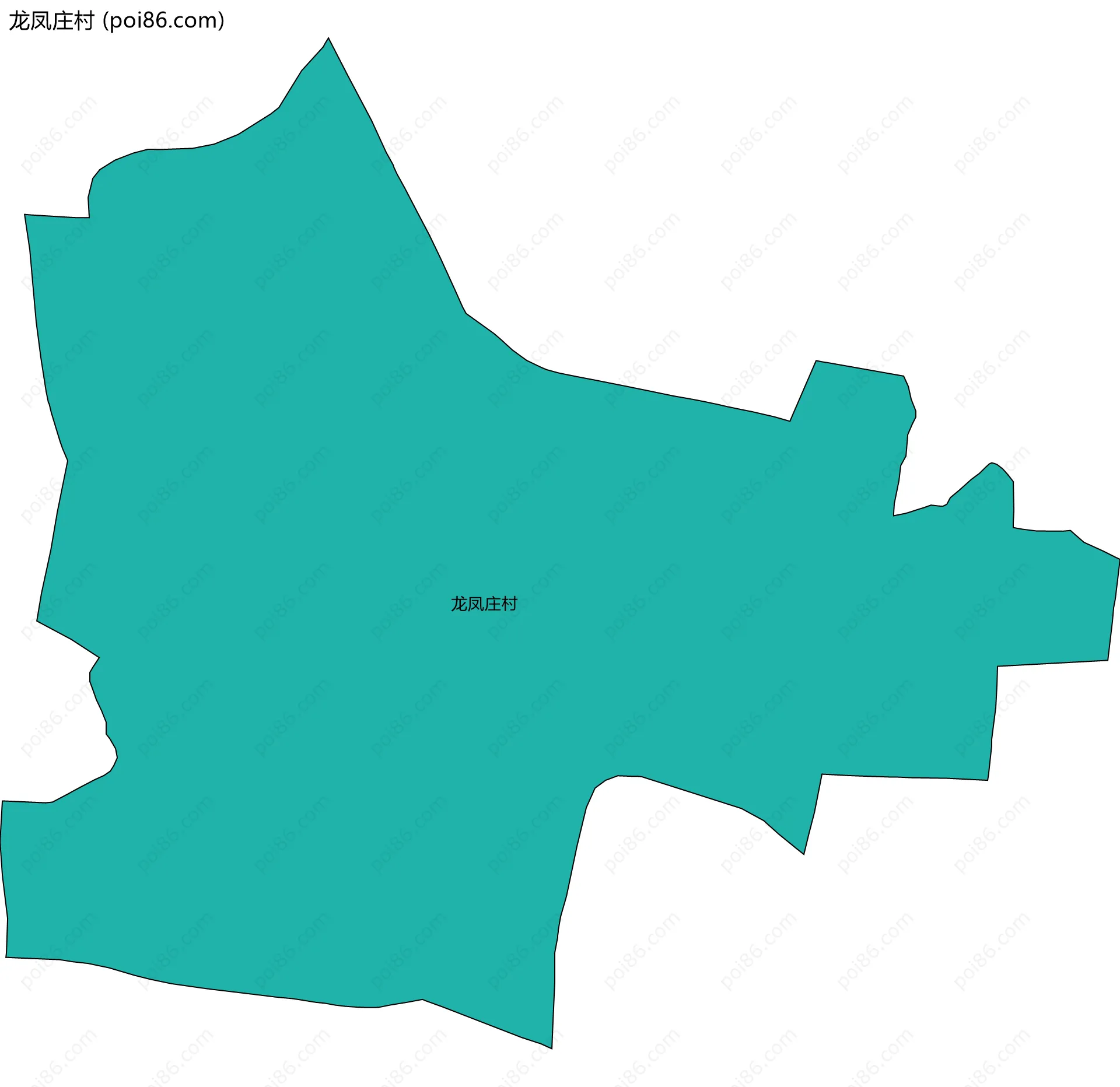 龙凤庄村边界地图