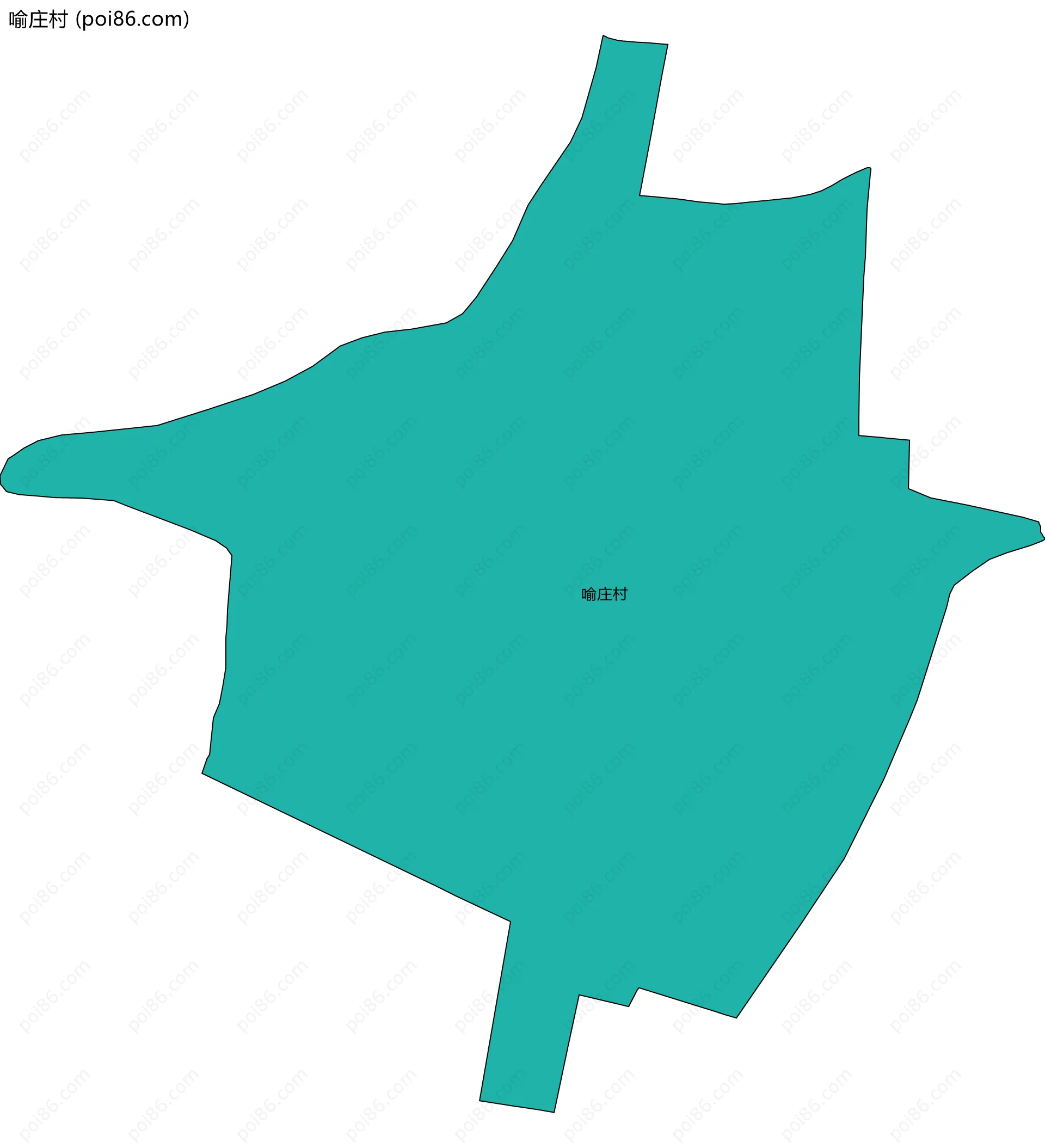 喻庄村边界地图