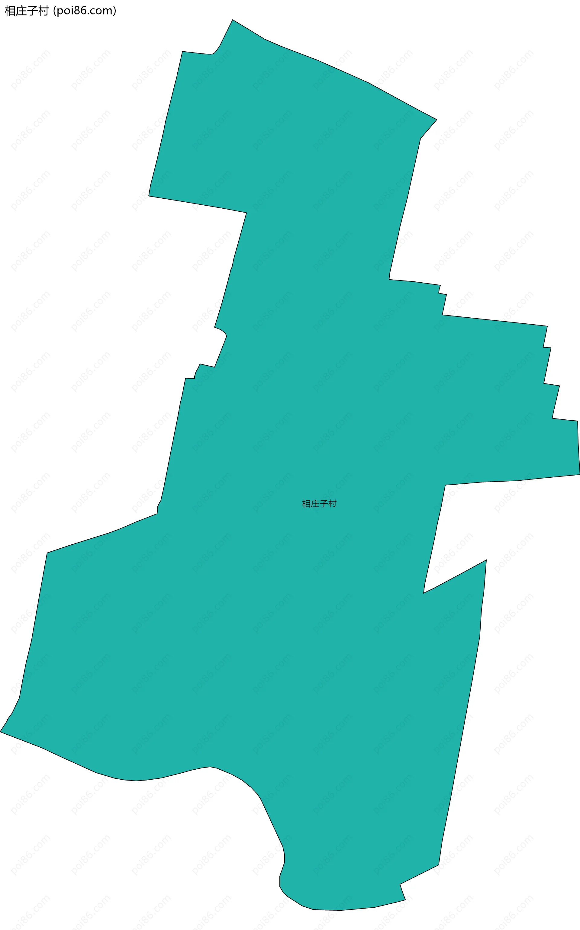 相庄子村边界地图