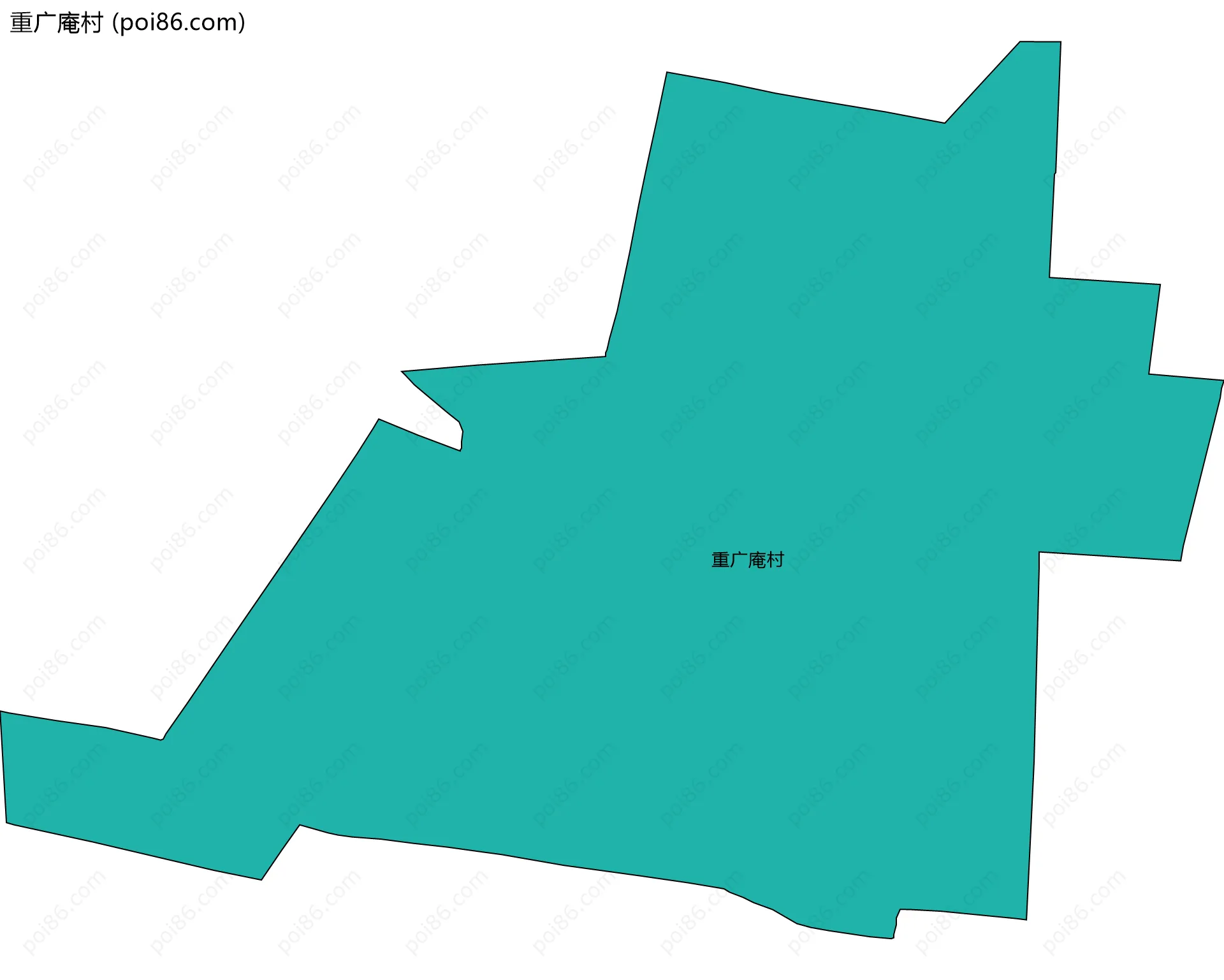 重广庵村边界地图