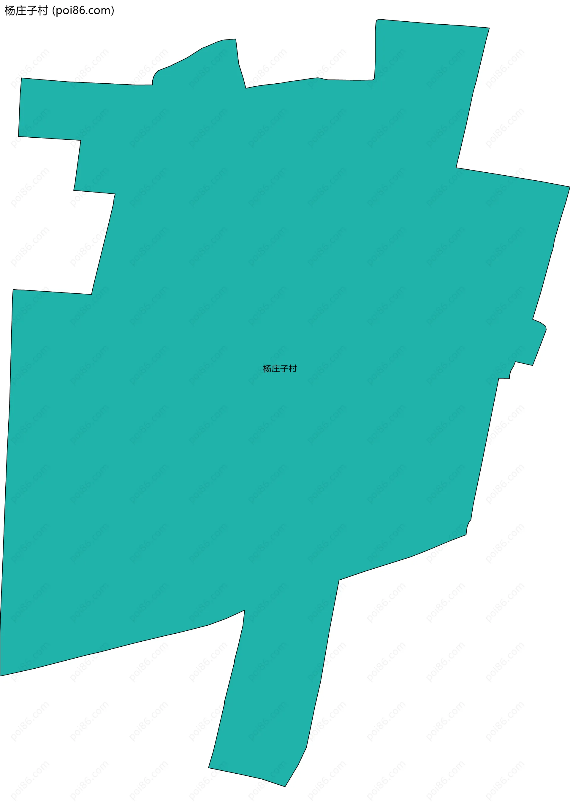 杨庄子村边界地图