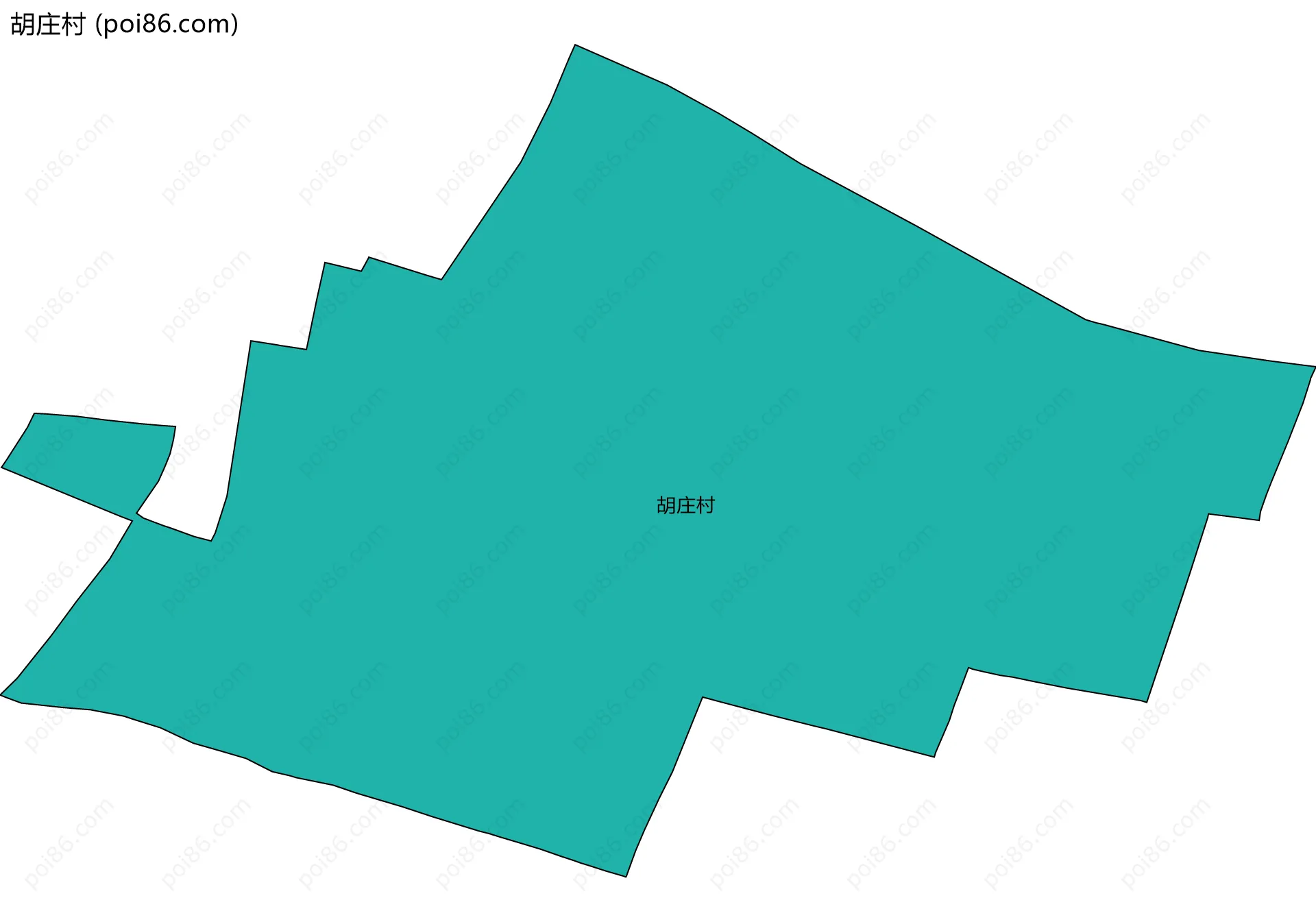胡庄村边界地图