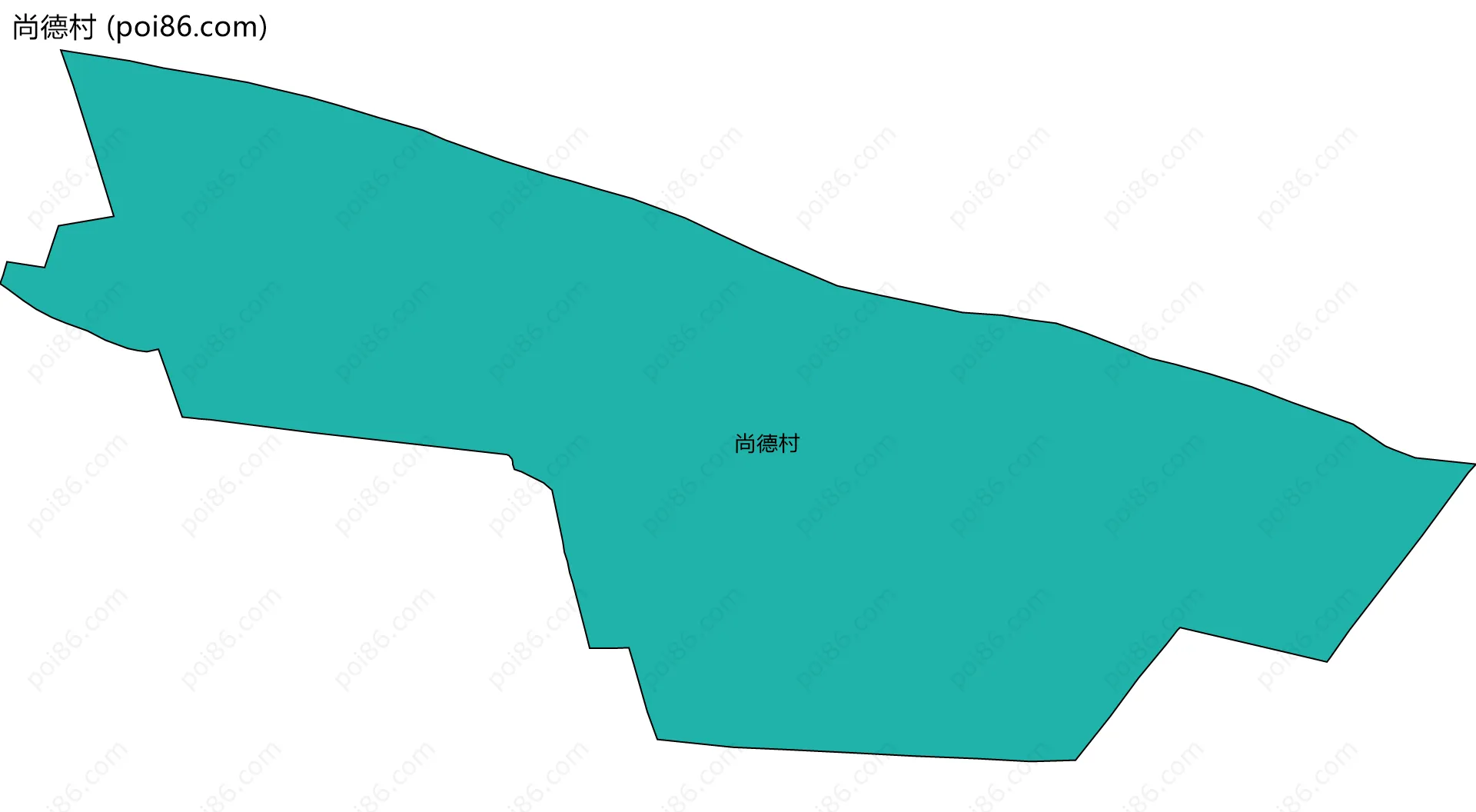 尚德村边界地图
