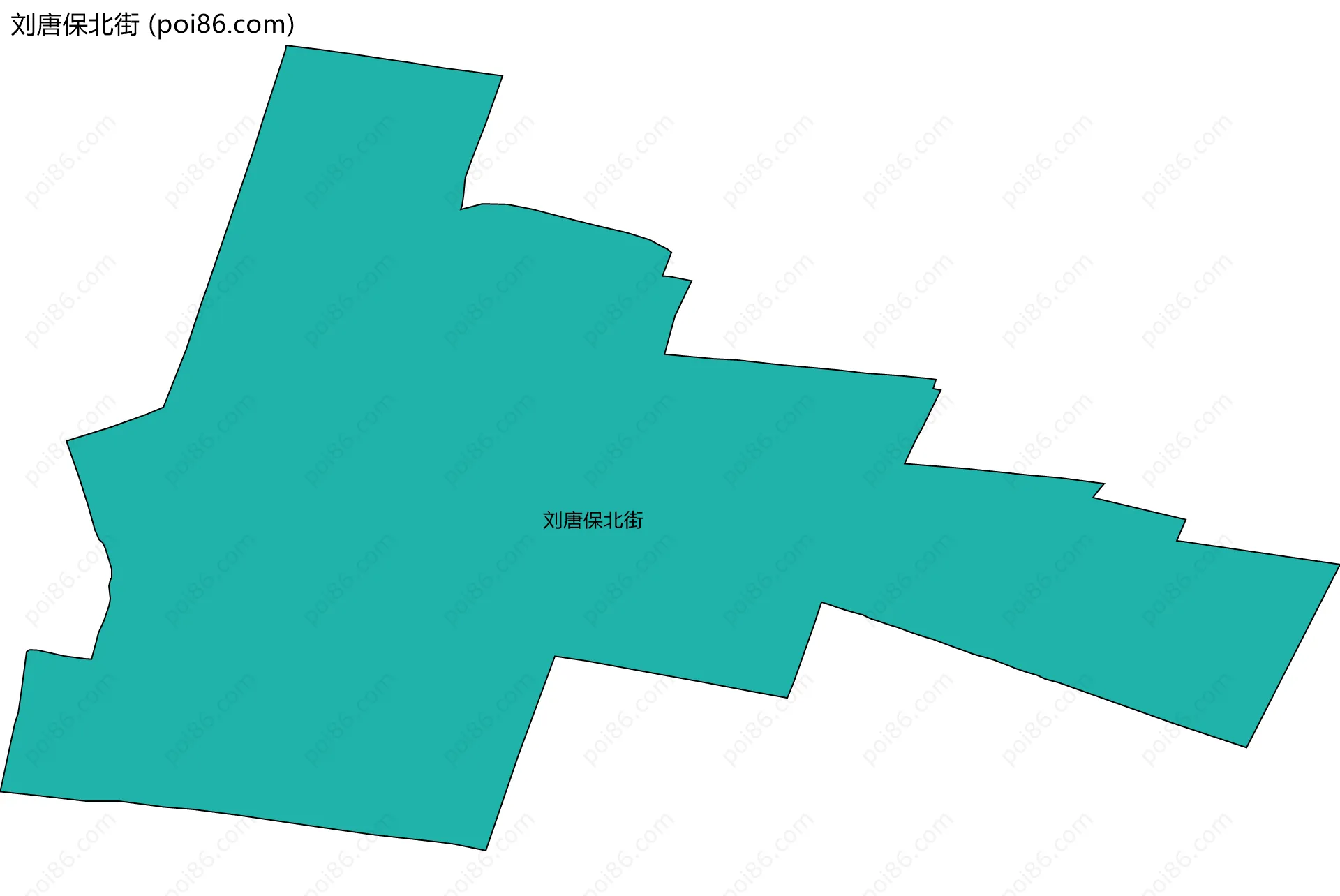 刘唐保北街边界地图