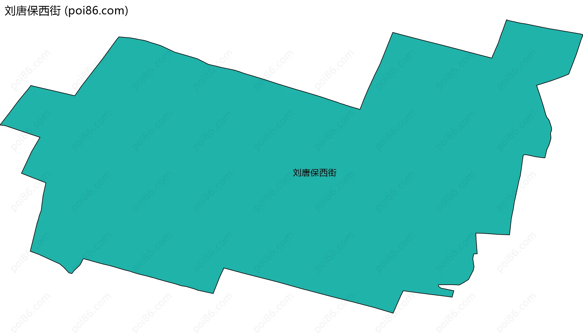 刘唐保西街边界地图