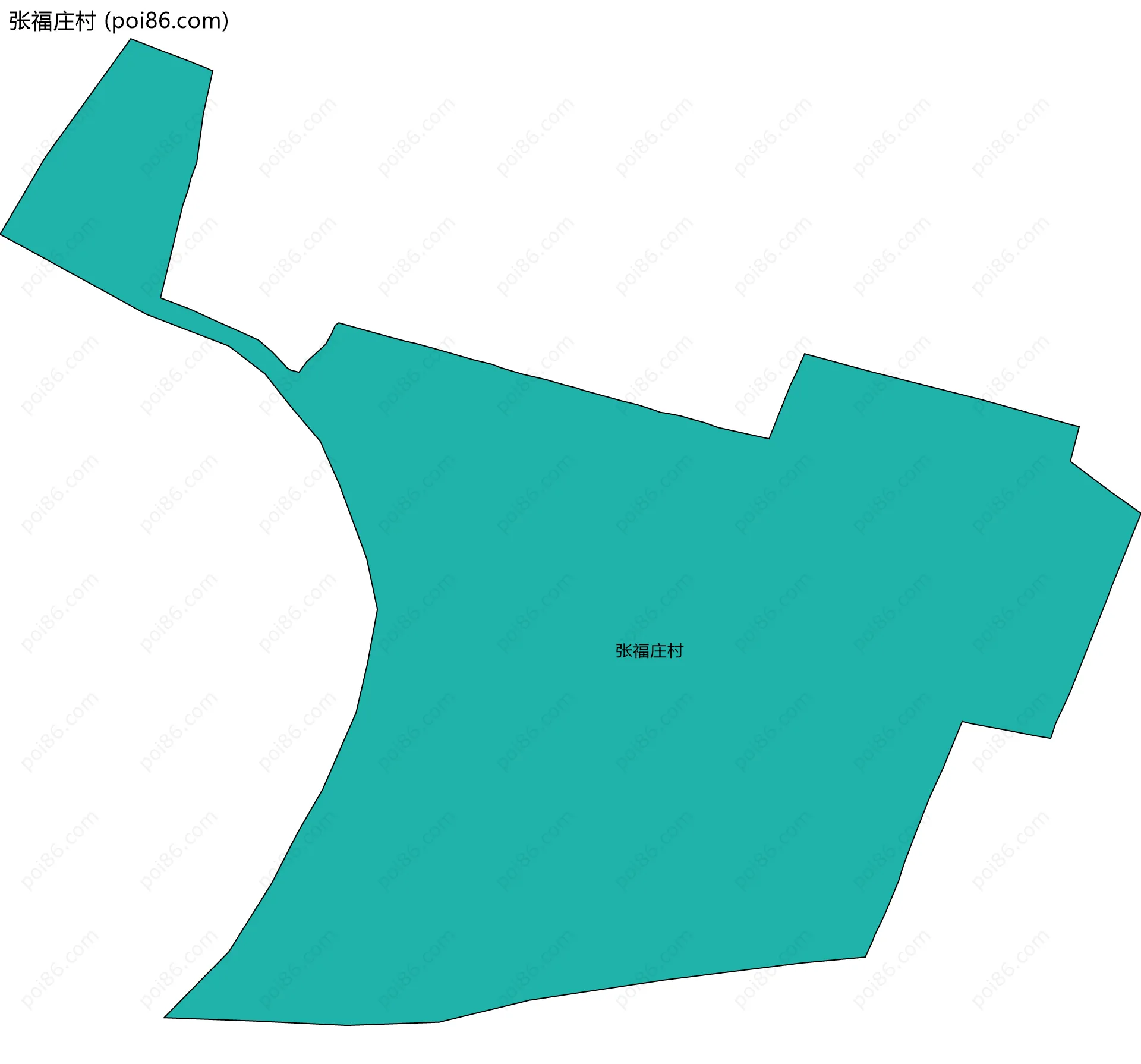 张福庄村边界地图