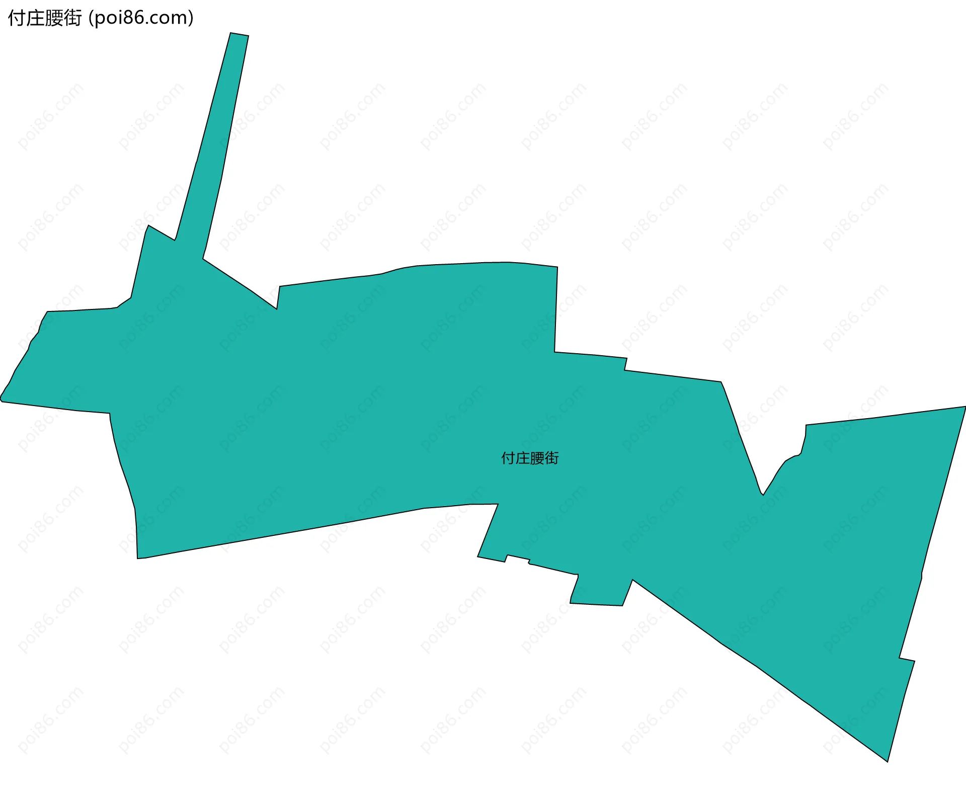 付庄腰街边界地图