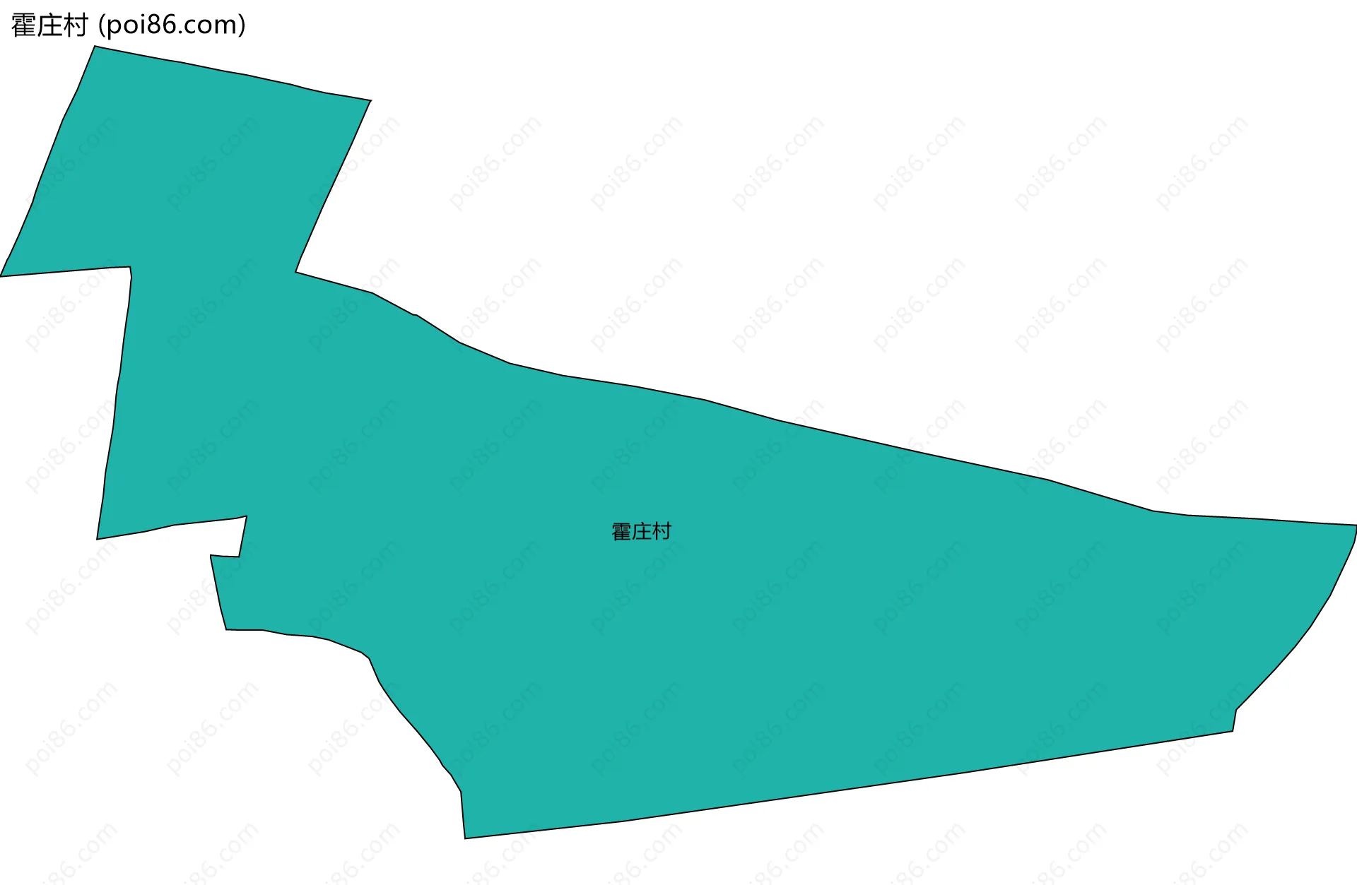 霍庄村边界地图