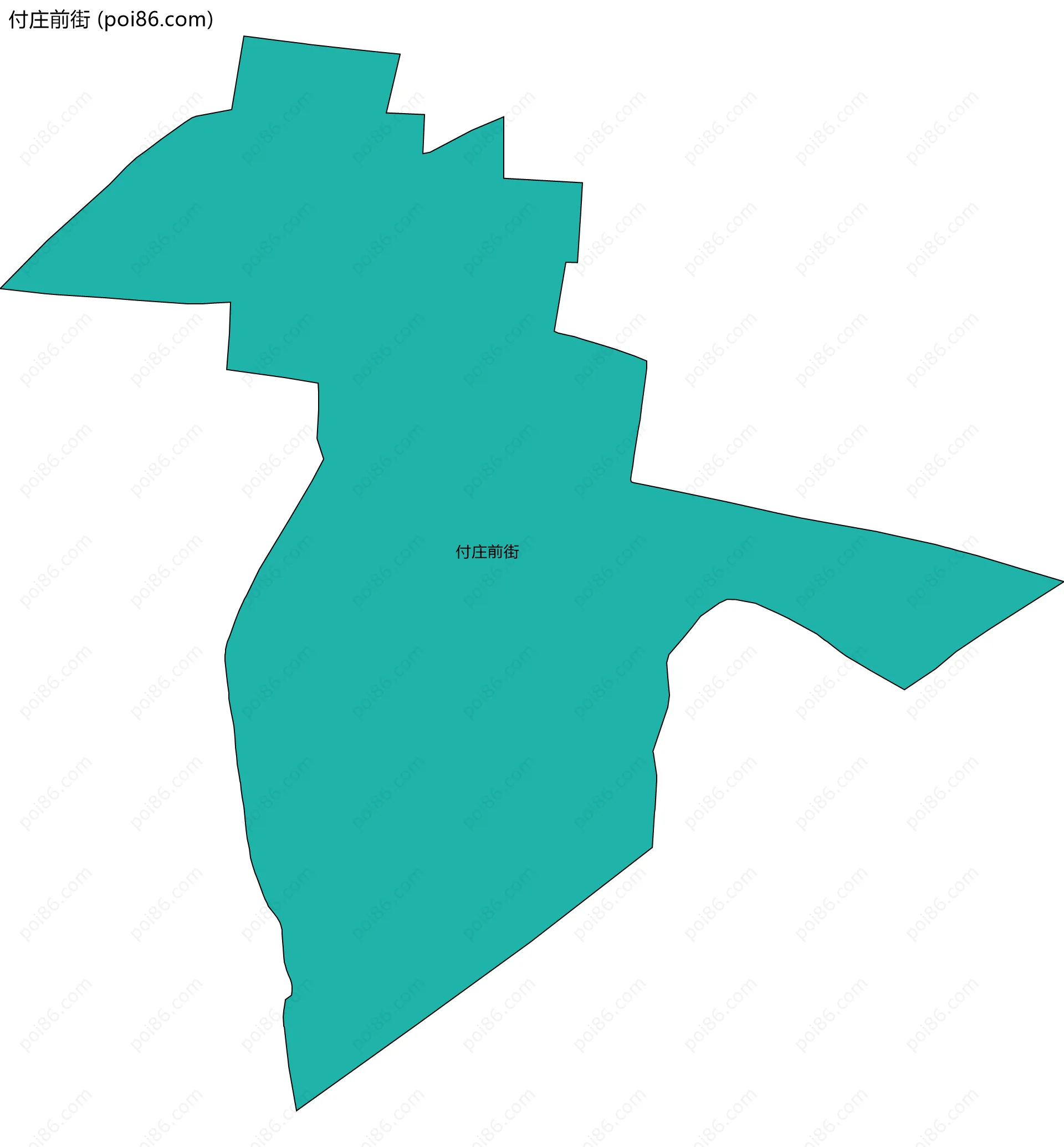 付庄前街边界地图
